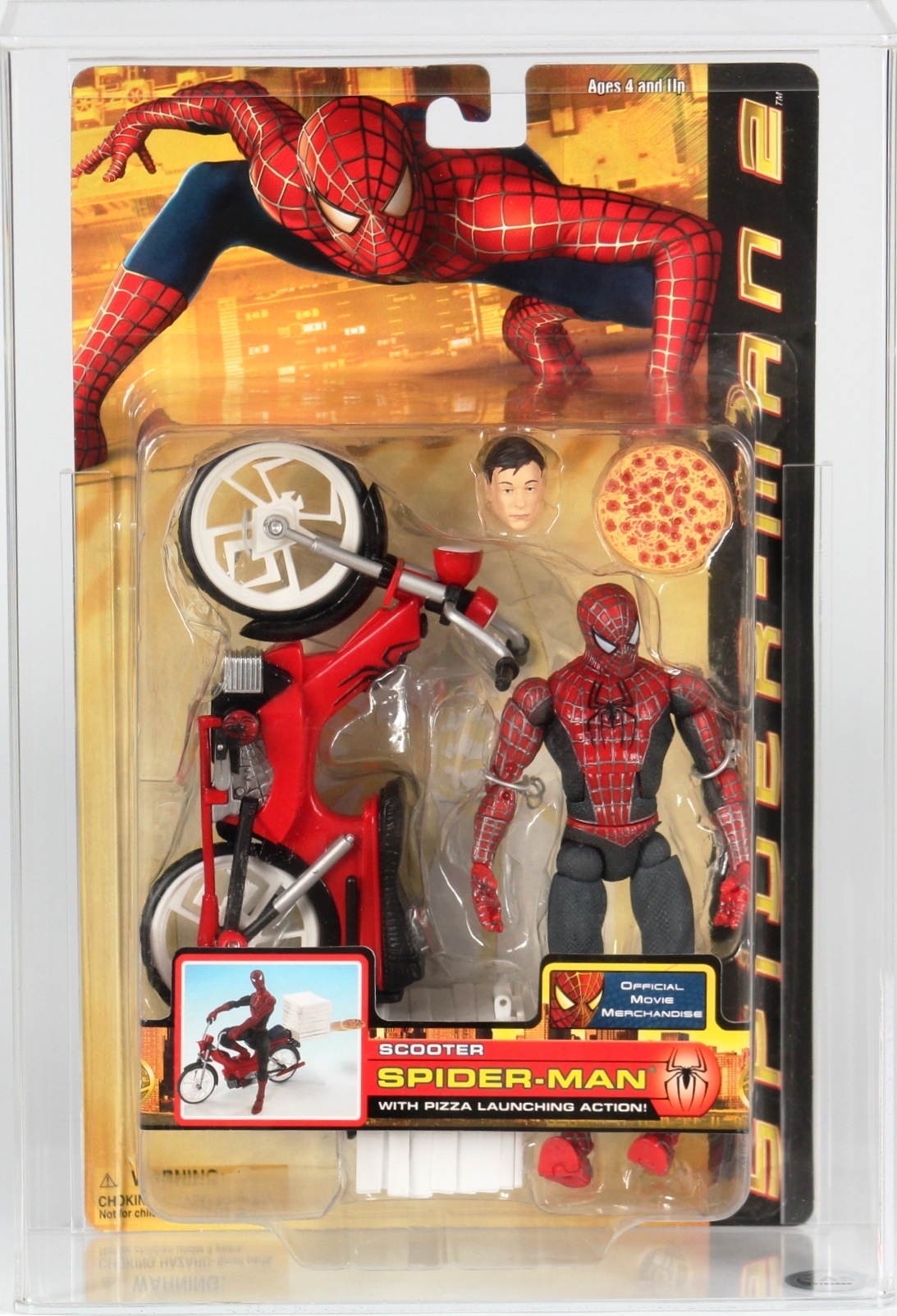 2004 Toy Biz Spider-Man 2 Movie Carded Action Figure - Spider-Man (Scooter)