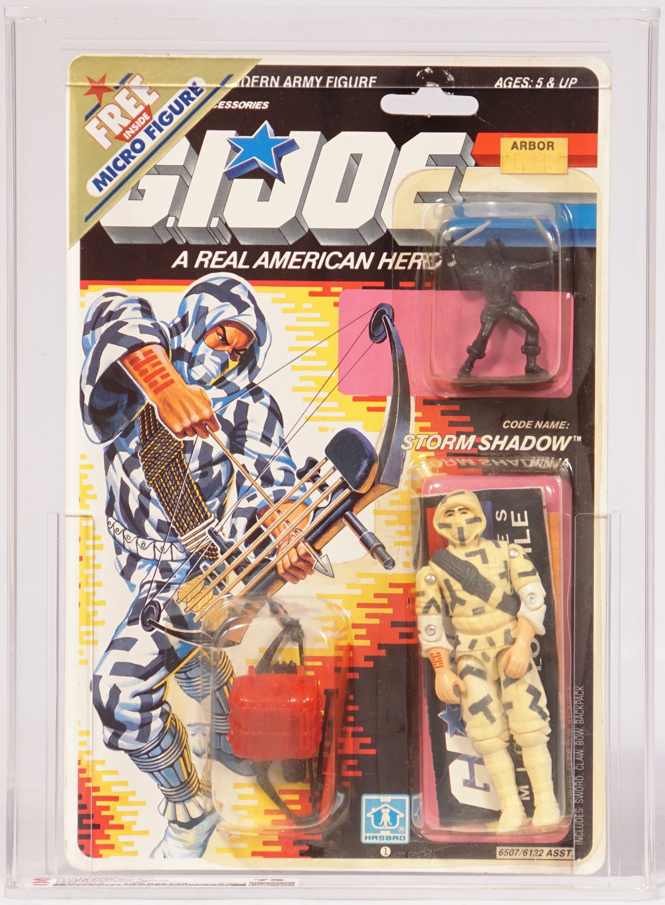 1988 Hasbro G.I. Joe Carded Action Figure - Storm Shadow