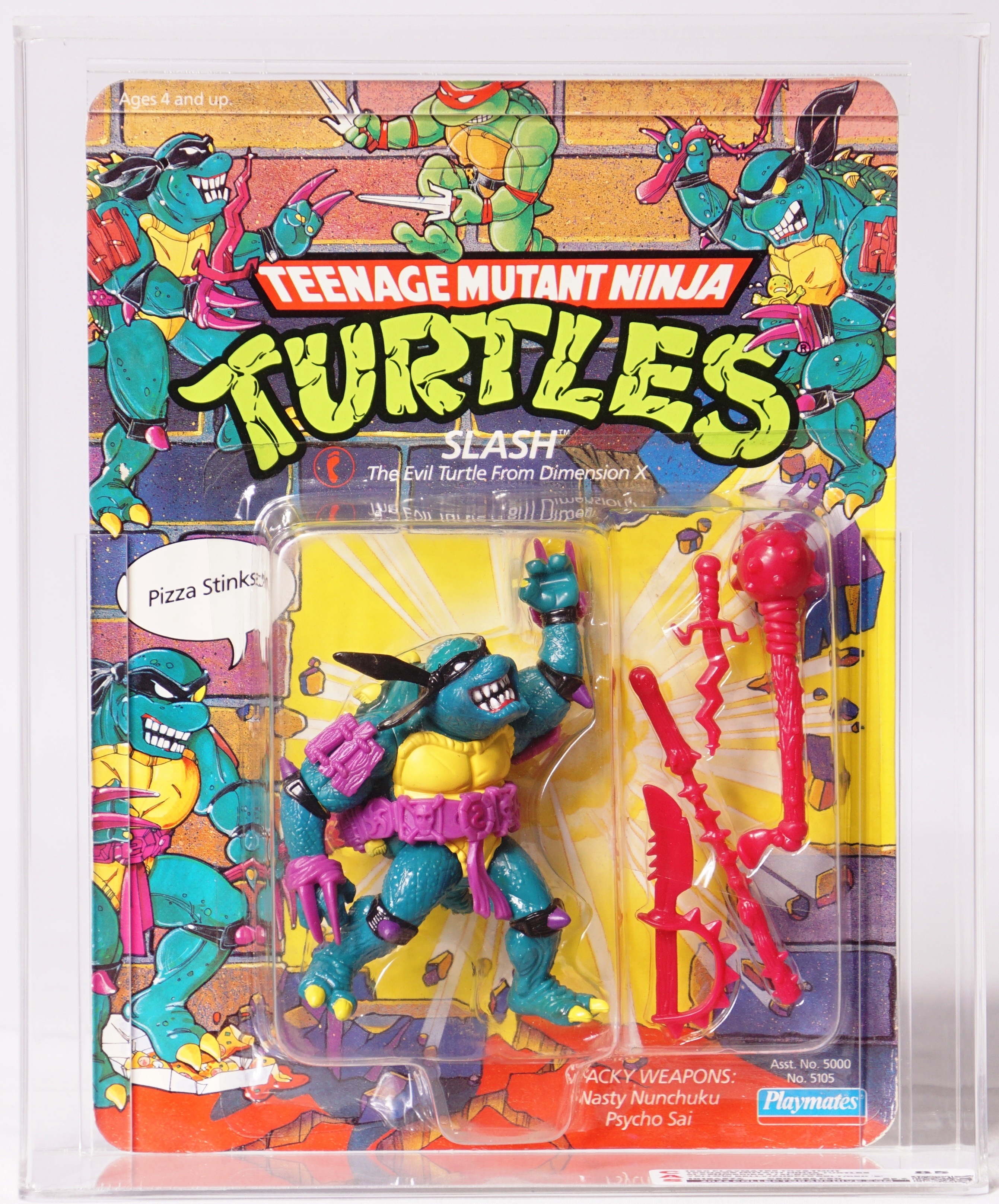 1990 Playmates Teenage Mutant Ninja Turtles Carded Action Figure