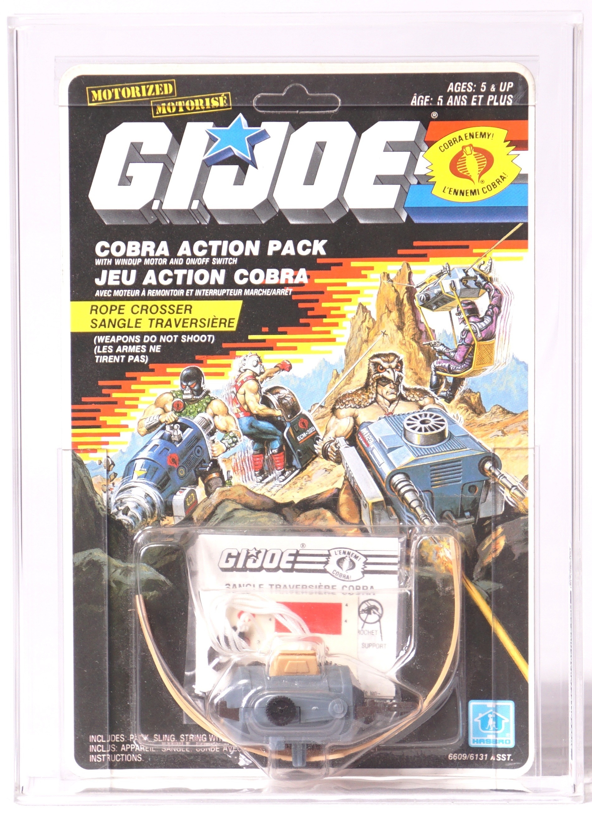 jeg er træt Ru Trænge ind 1987 Hasbro Canada G.I. Joe Carded Accessory - Rope Crosser Cobra Action  Pack