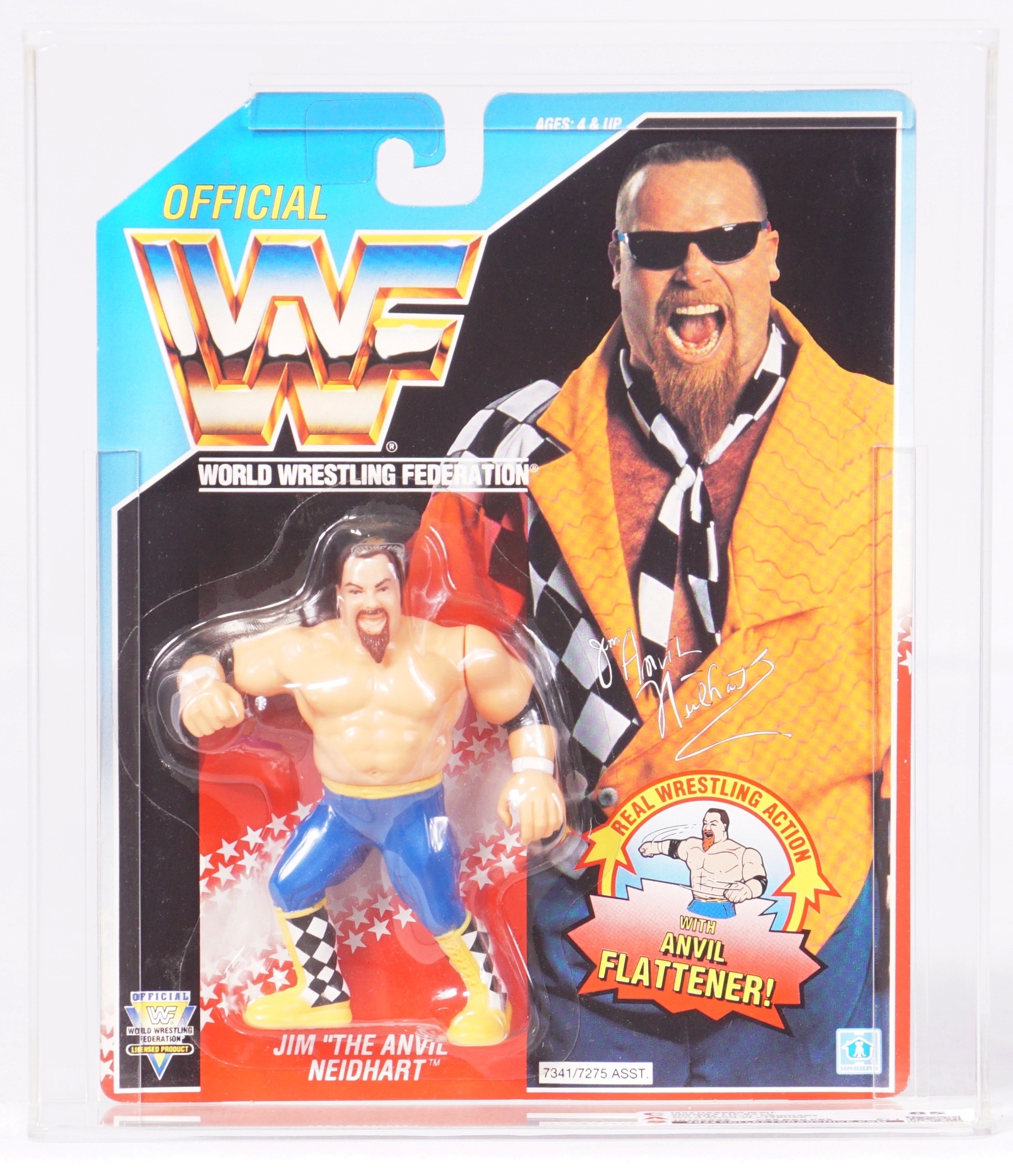 1993 Hasbro WWF Carded Action Figure - Jim 'The Anvil' Neidhart