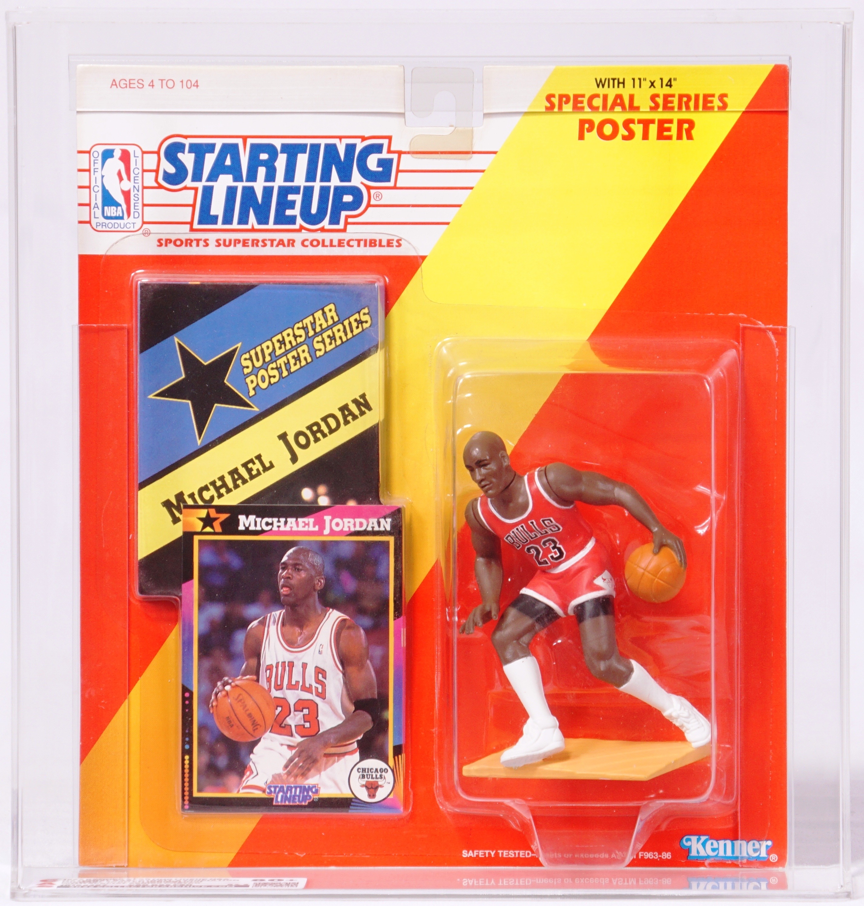 1992 Kenner Starting Lineup NBA Carded Sports Figure - Michael 