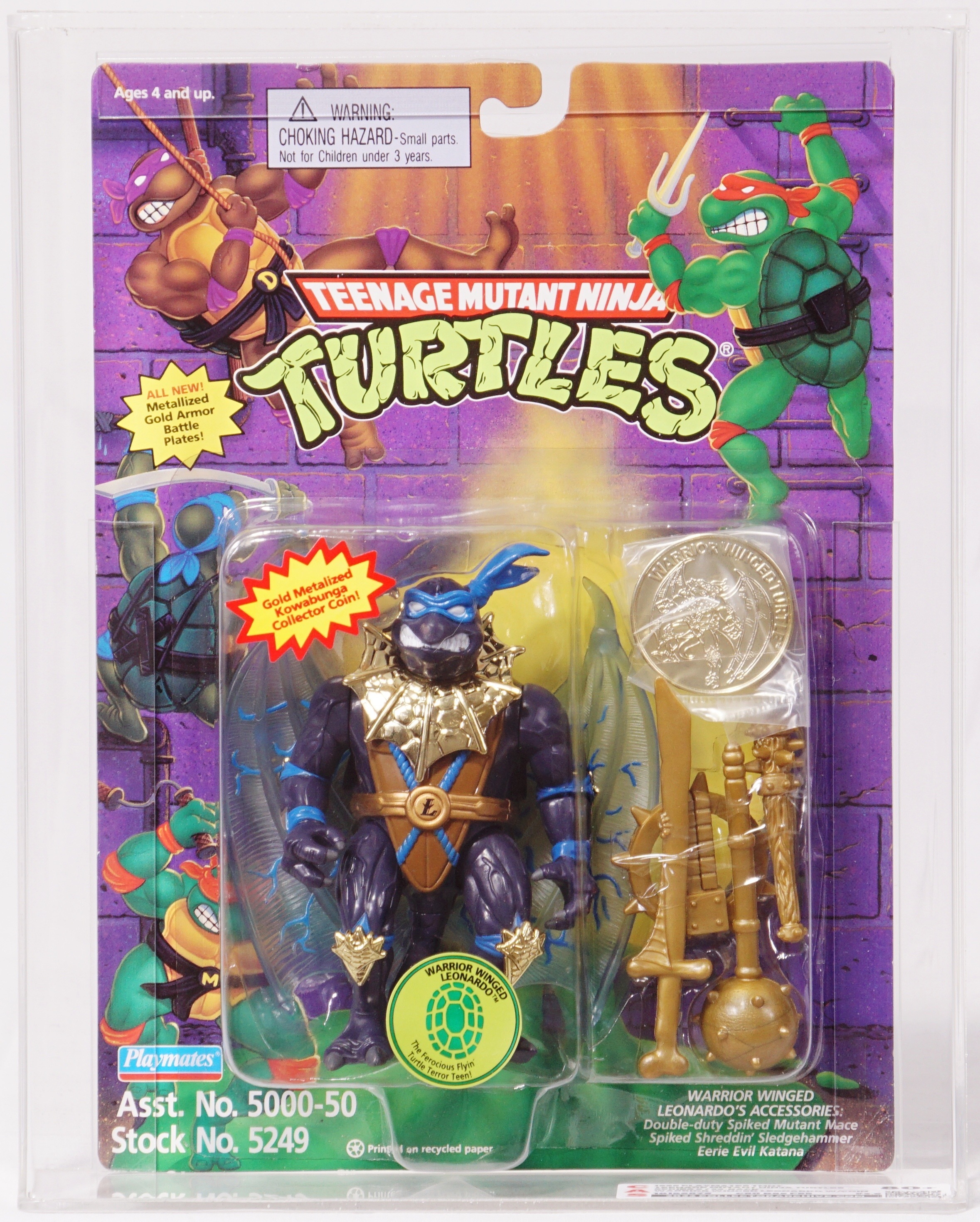 1995 Playmates Teenage Mutant Ninja Turtles Carded Action Fiure ...