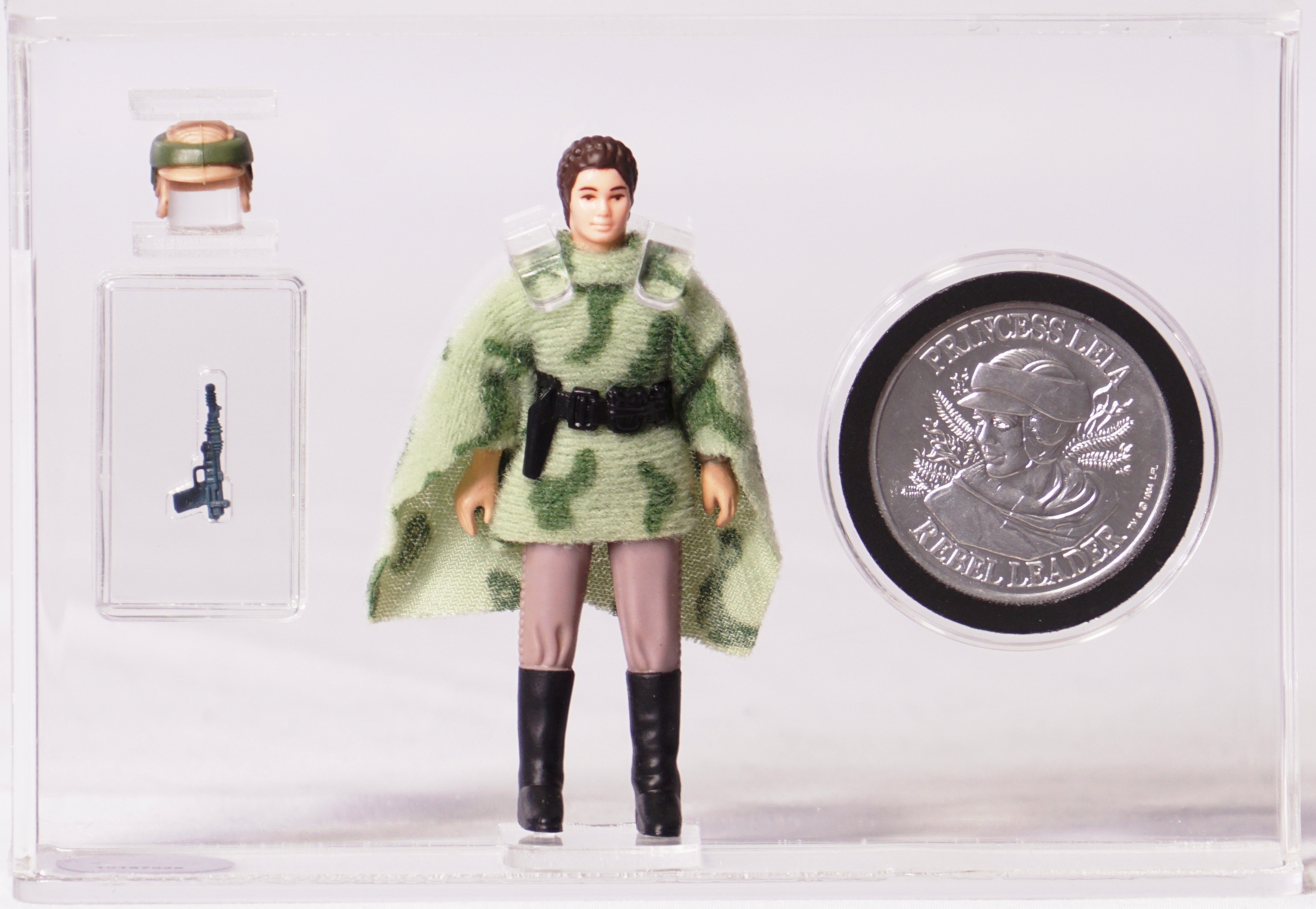 1985 POTF Star Wars Loose Action Figure & Coin - Princess Leia Organa (In  Combat Poncho)