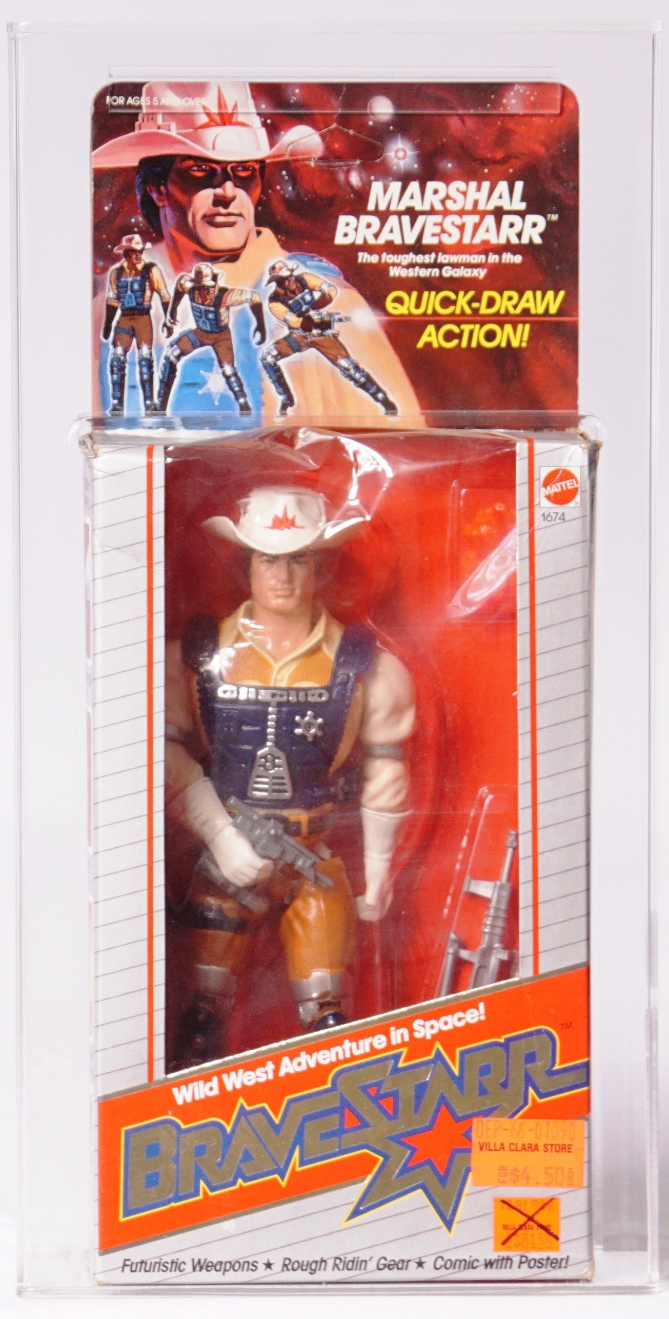 1986 Vintage Mattel BraveStarr Boxed Action Figure - Marshall BraveStarr