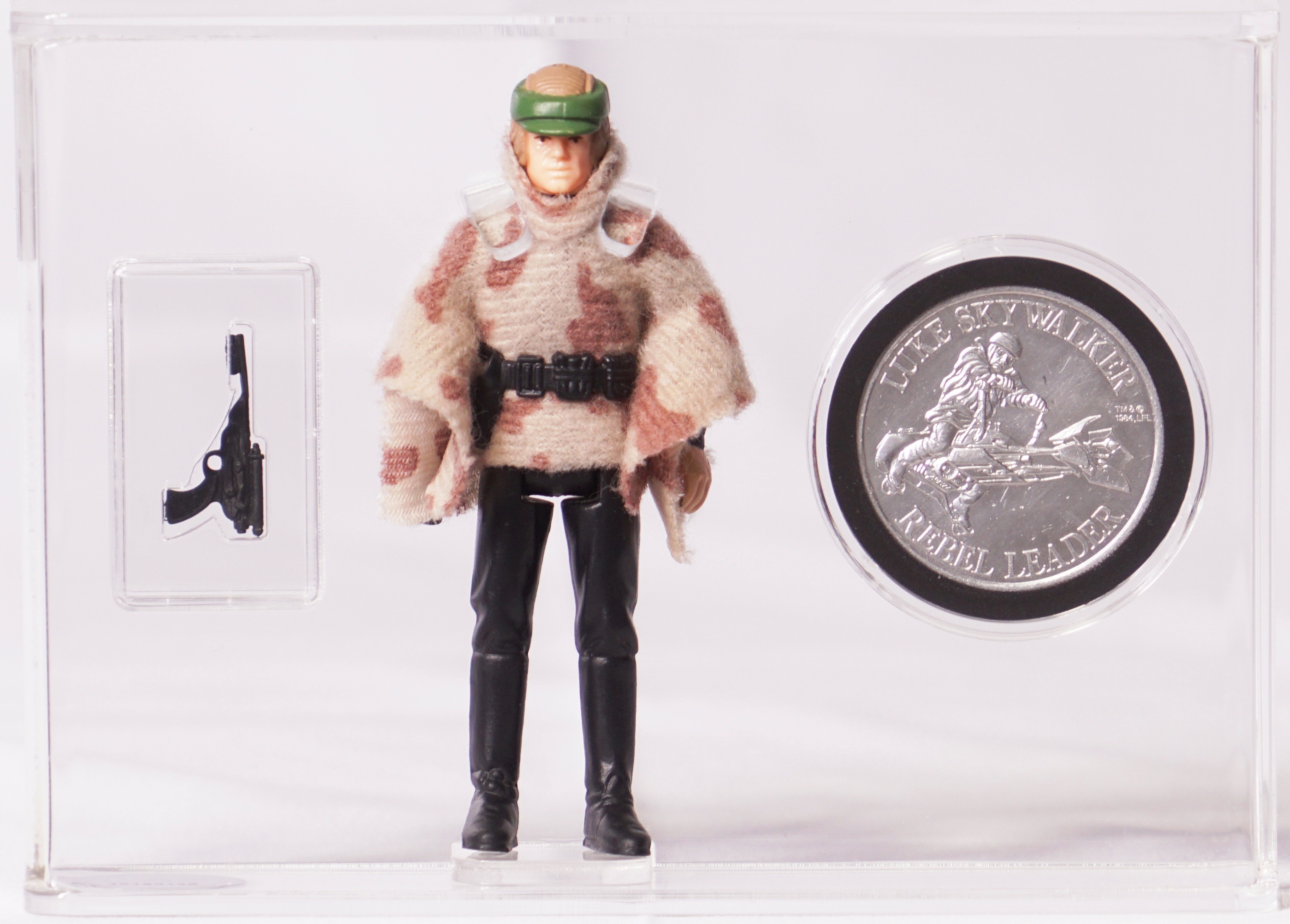 1985 POTF Star Wars Loose Action Figure & Coin - Luke Skywalker (In Battle  Poncho)