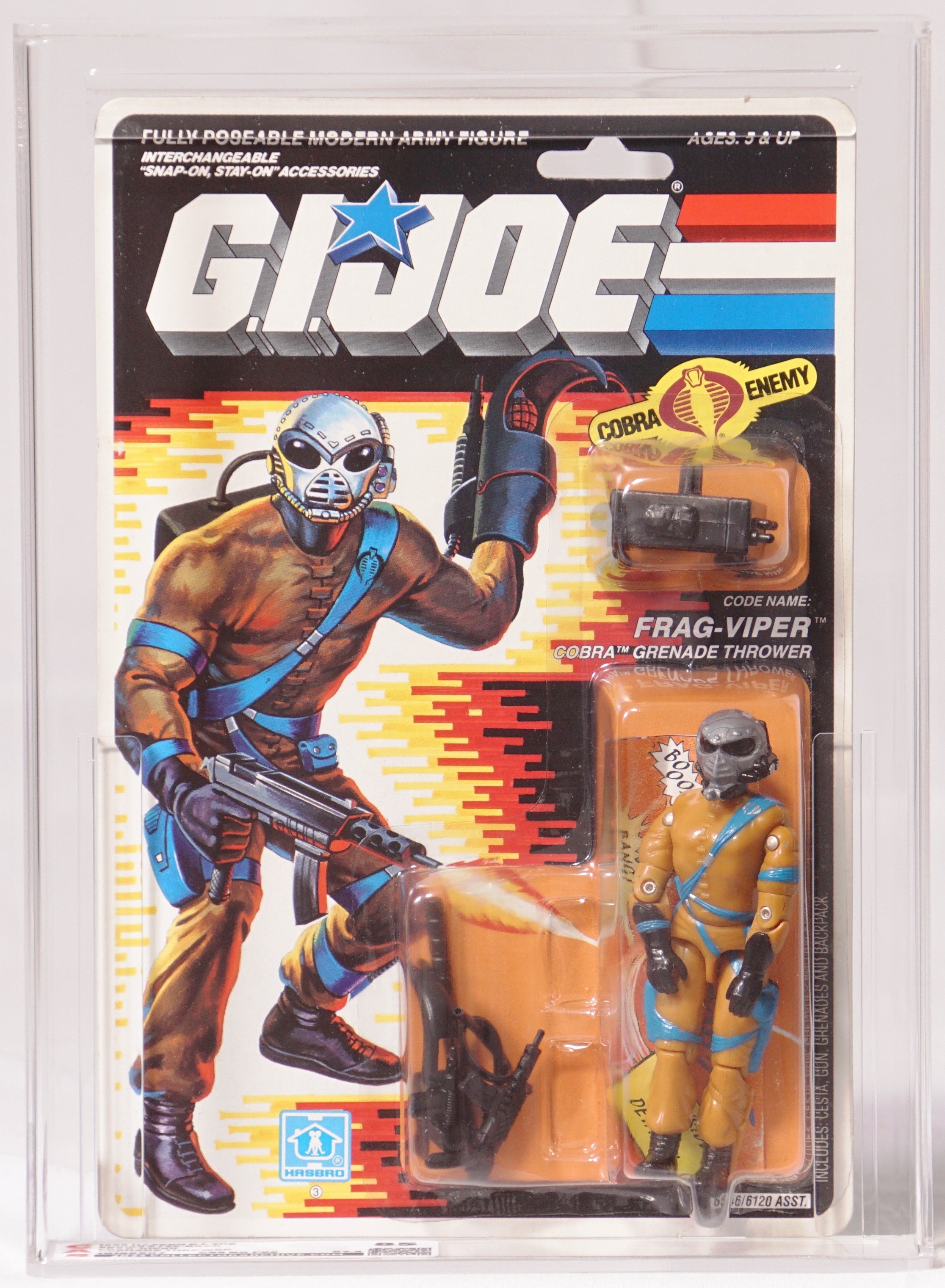 1989 Hasbro G.I. Joe Carded Action Figure - Frag-Viper