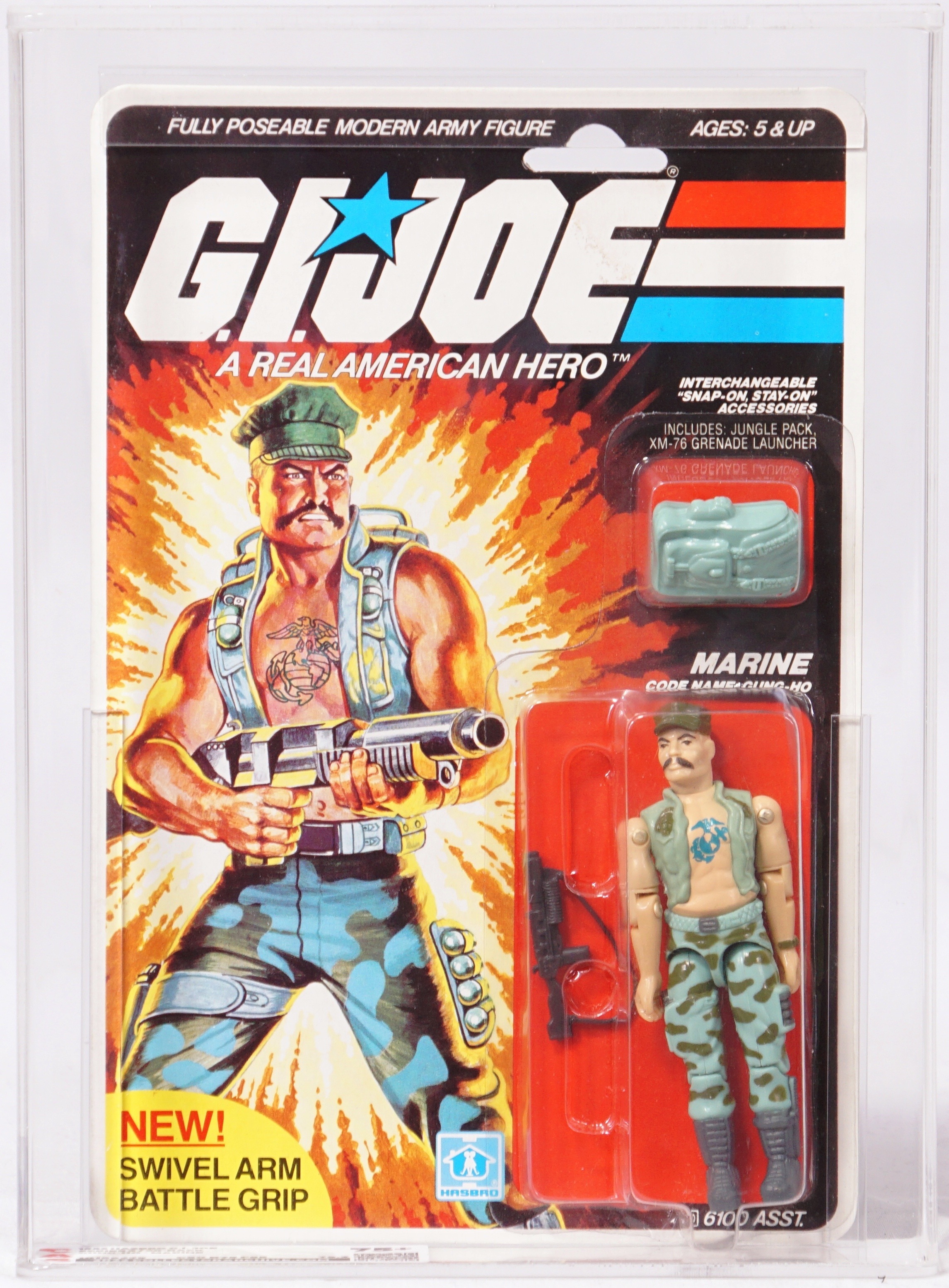1983 Hasbro G.I. Joe Carded Action Figure - Gung-Ho