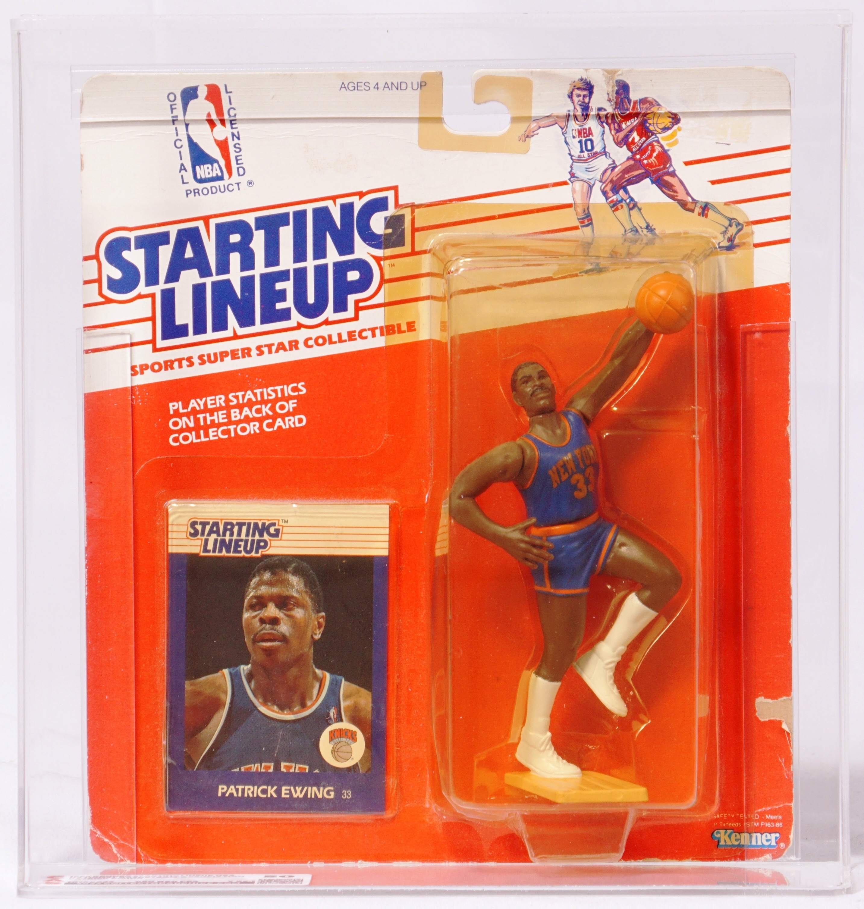 1988 Kenner Starting Lineup NBA Carded Sports Figure - Patrick Ewing