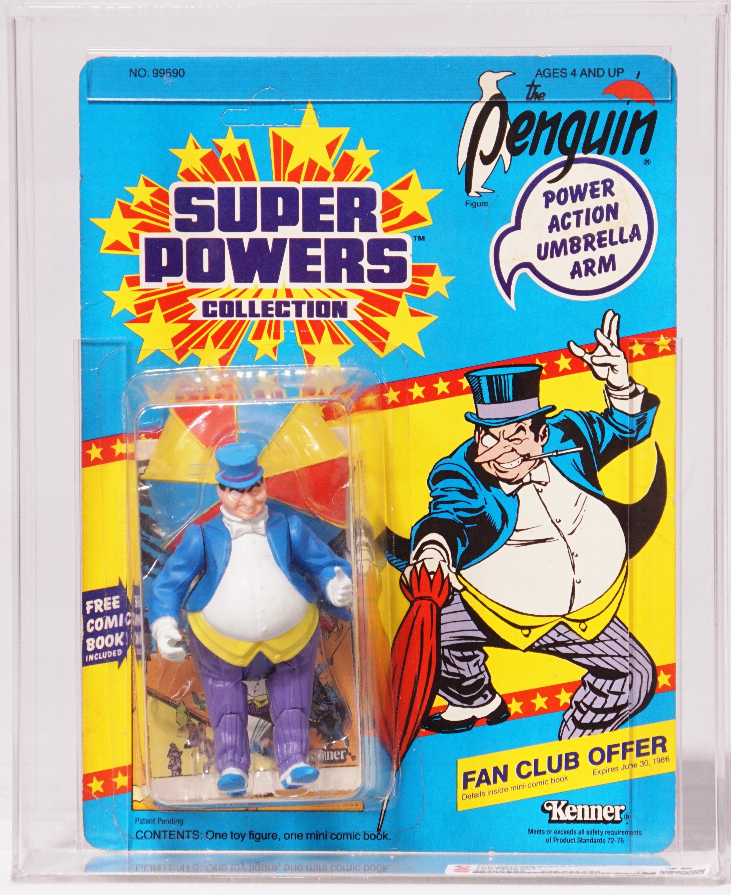 1984 Kenner Super Powers Carded Action Figure - Penguin