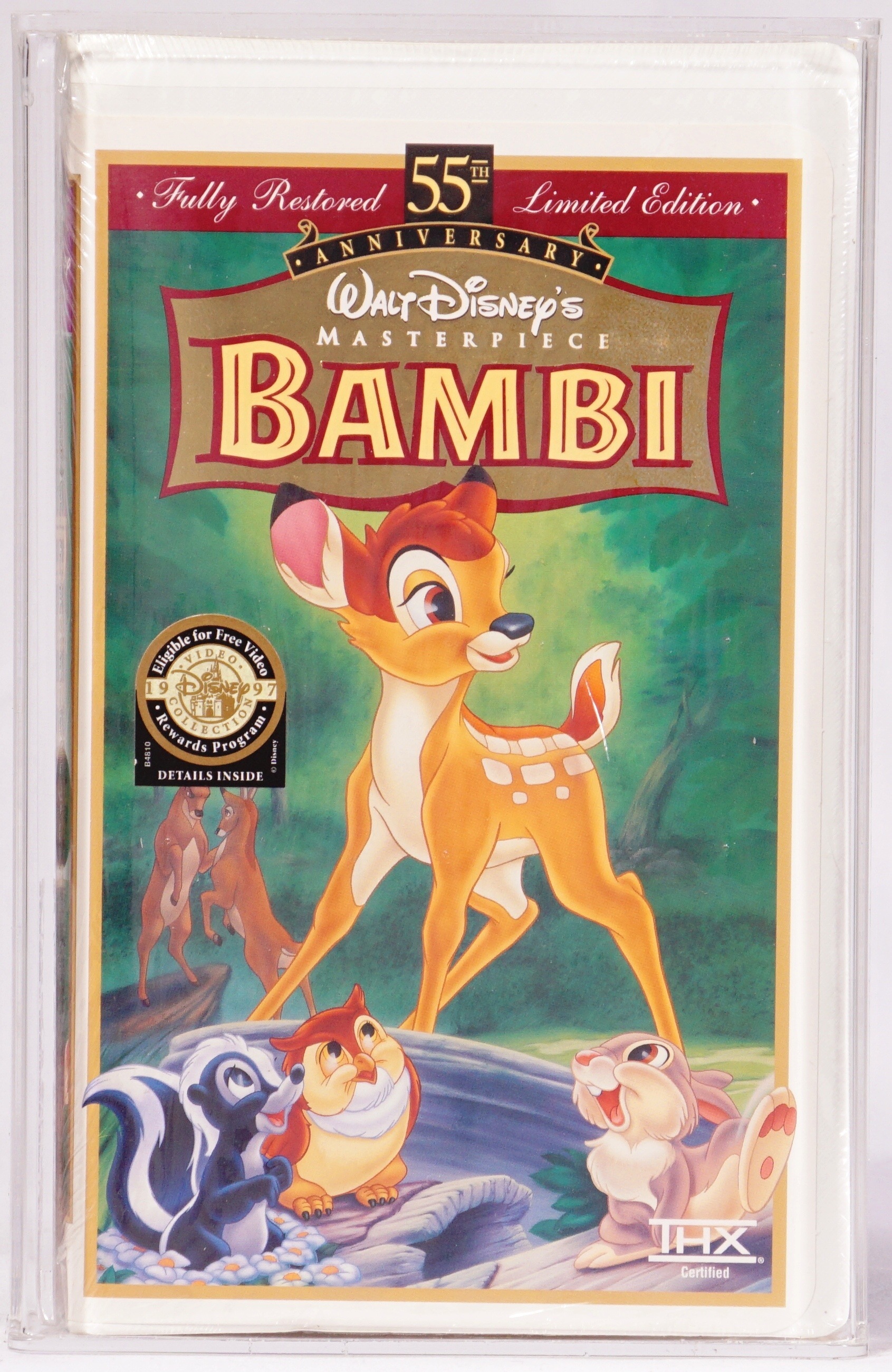 Bambi 55th Anniversary Edition Walt Disney Vhs Movie 