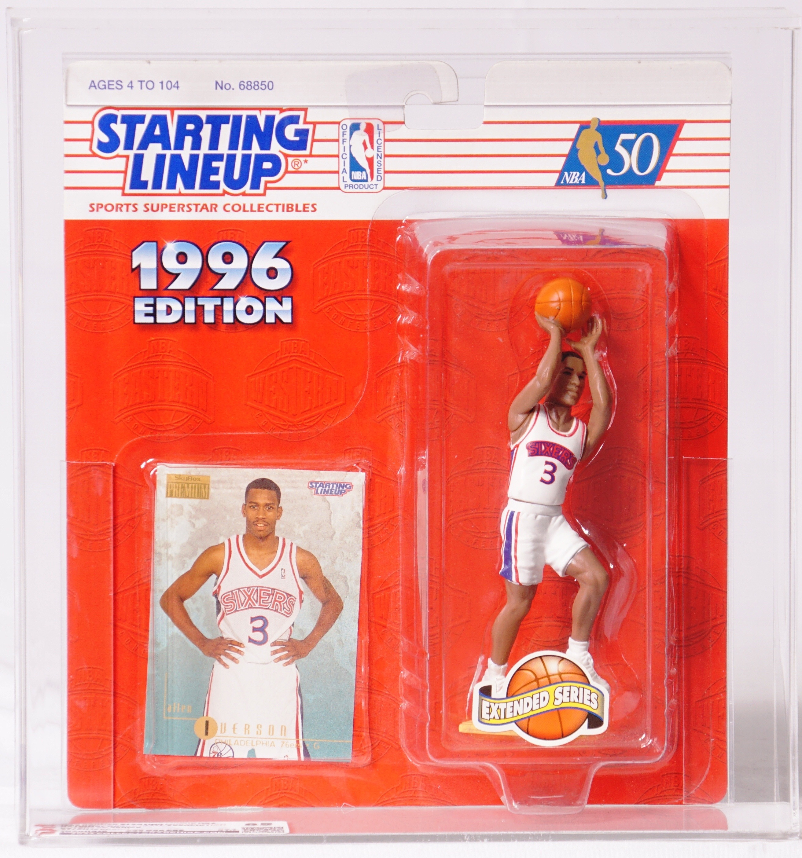 1996 Kenner Starting Lineup NBA Carded Sports Figure - Allen Iverson