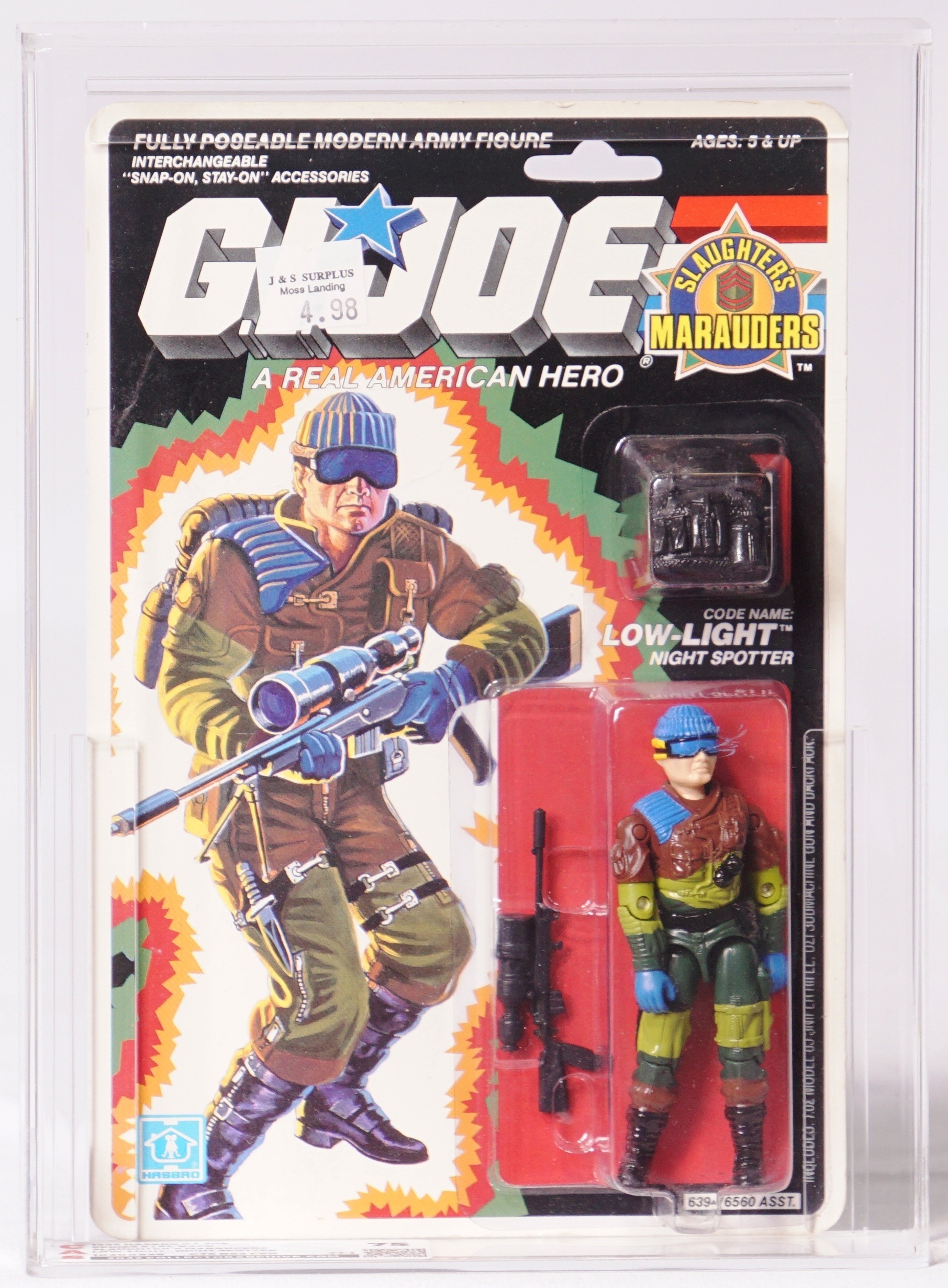 1989 Hasbro G.I. Joe Carded Action Figure - Low-Light (Slaughter's  Marauders)