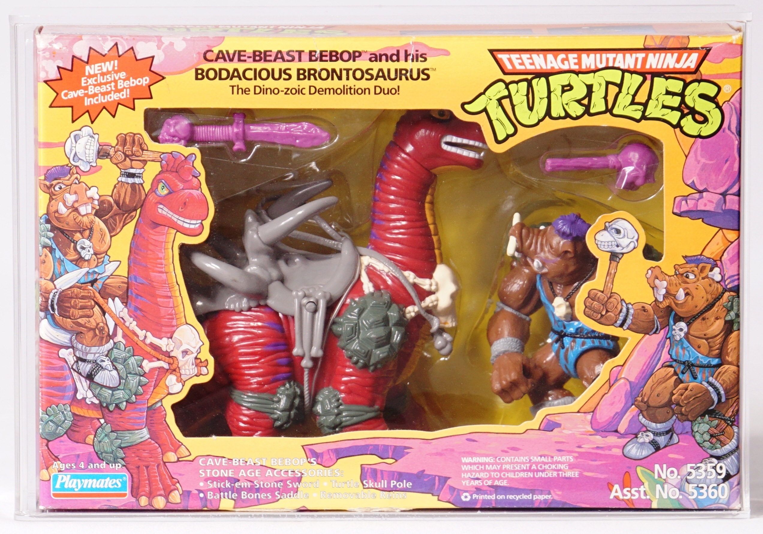 1994 Playmates Teenage Mutant Ninja Turtles Boxed Action Figure -  Cave-Beast Bebop