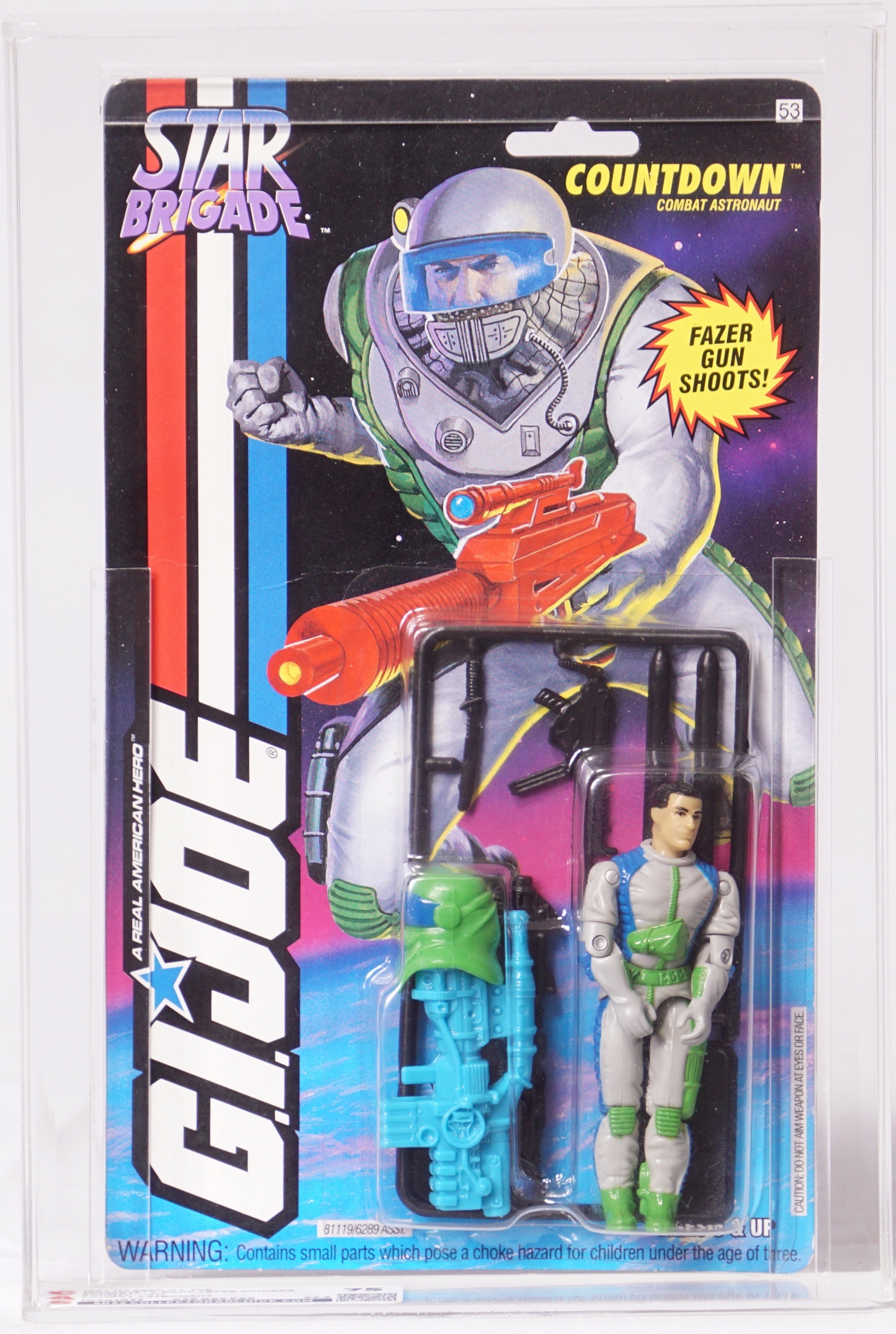 Top 1994 GI Joe Roadblock v7 (Star Brigade) New on Card