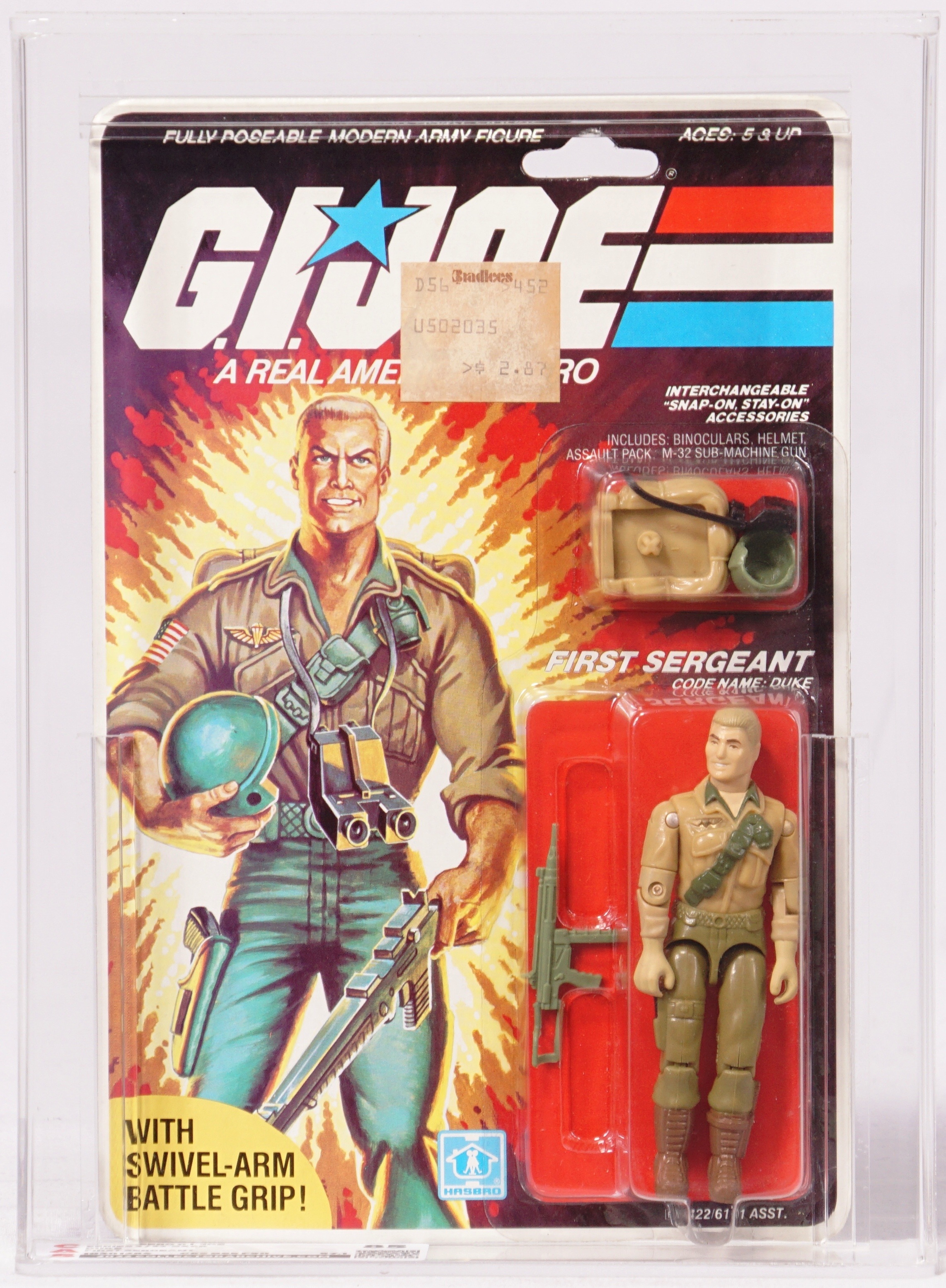 1984 Hasbro G.I. Joe Carded Action Figure - Duke