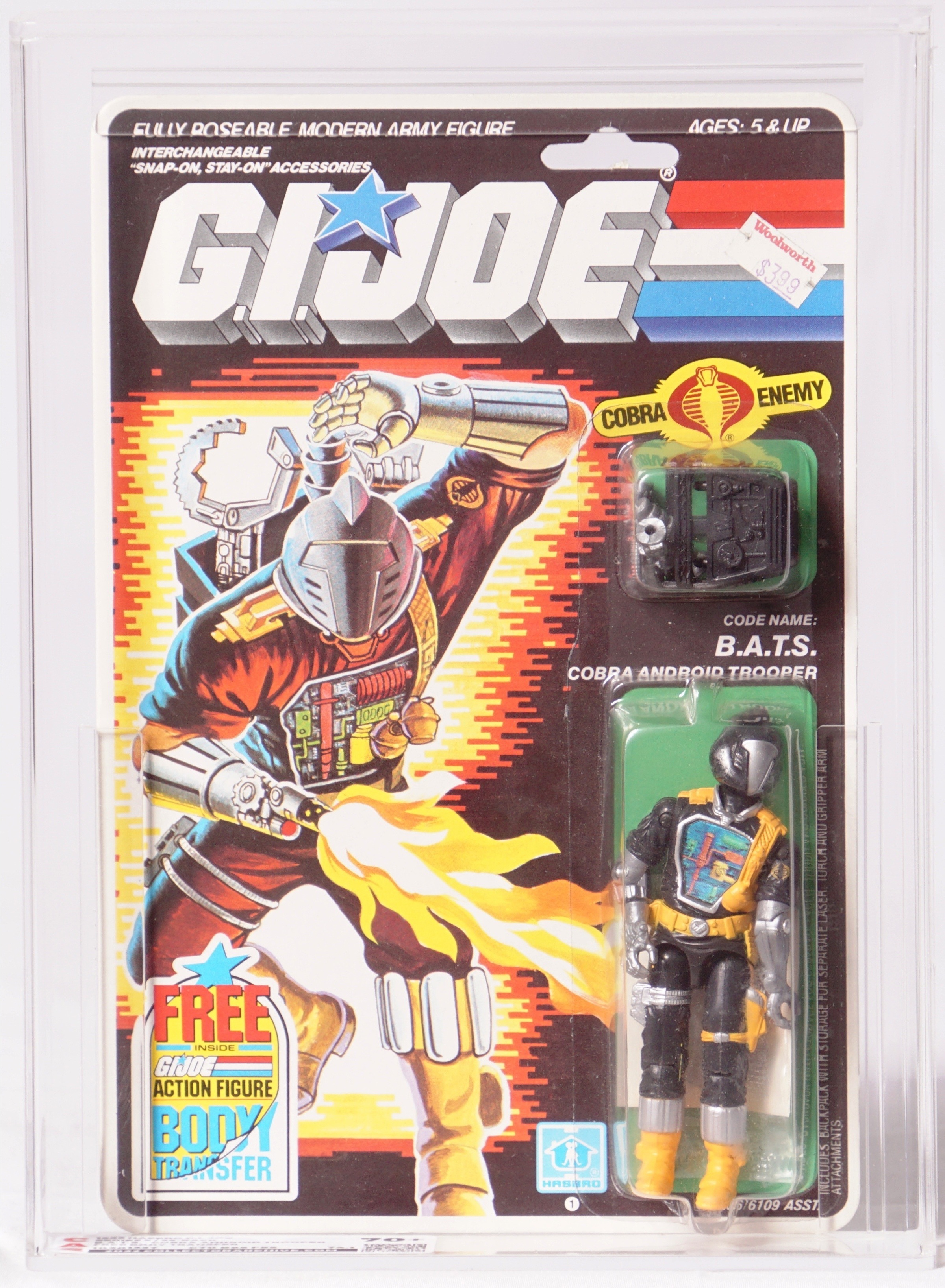 1986 Hasbro G.I. Joe Carded Action Figure - B.A.T.S.