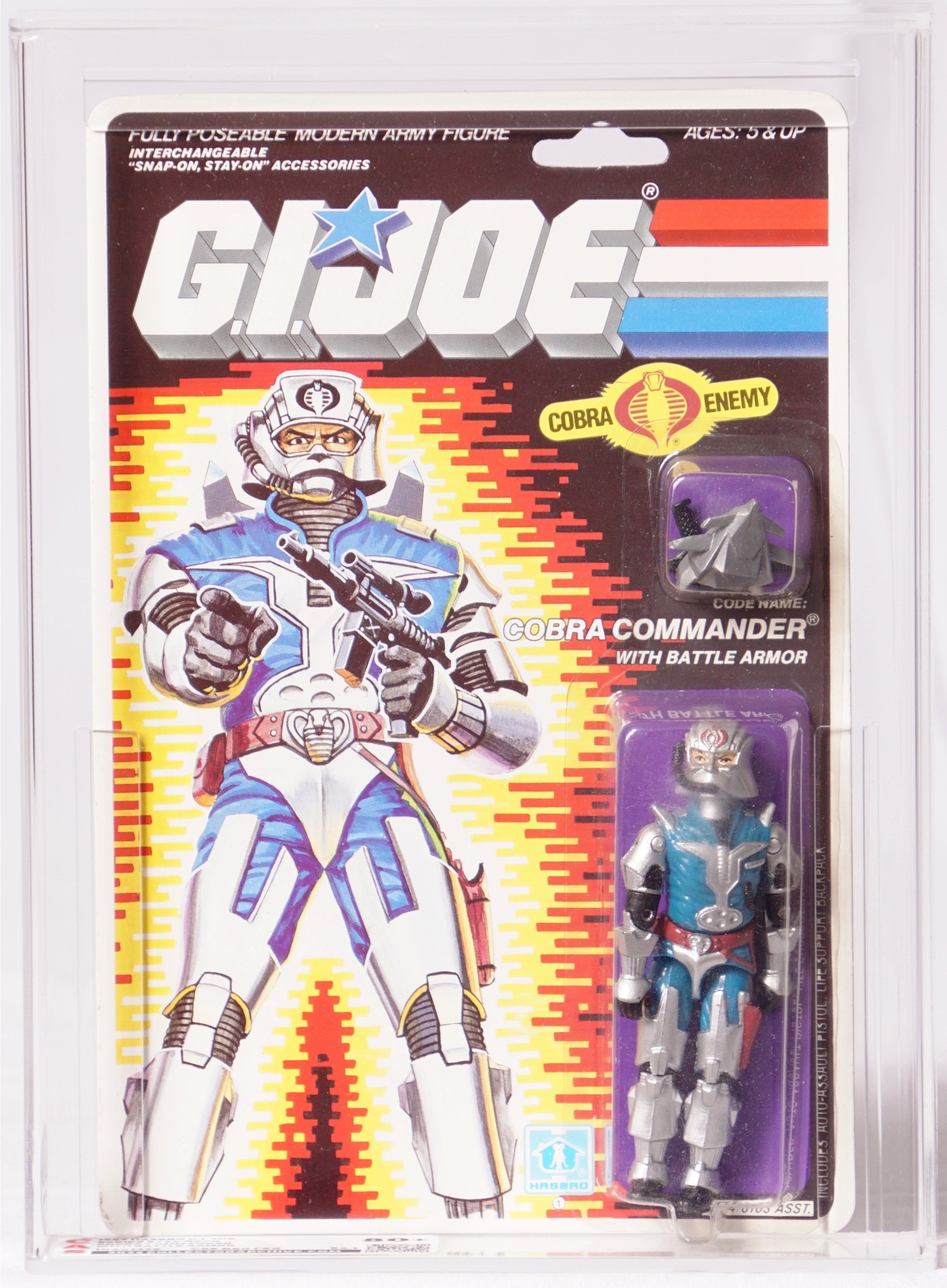 1987 Hasbro G.I. Joe Carded Action Figure - Cobra Commander with Battle  Armor