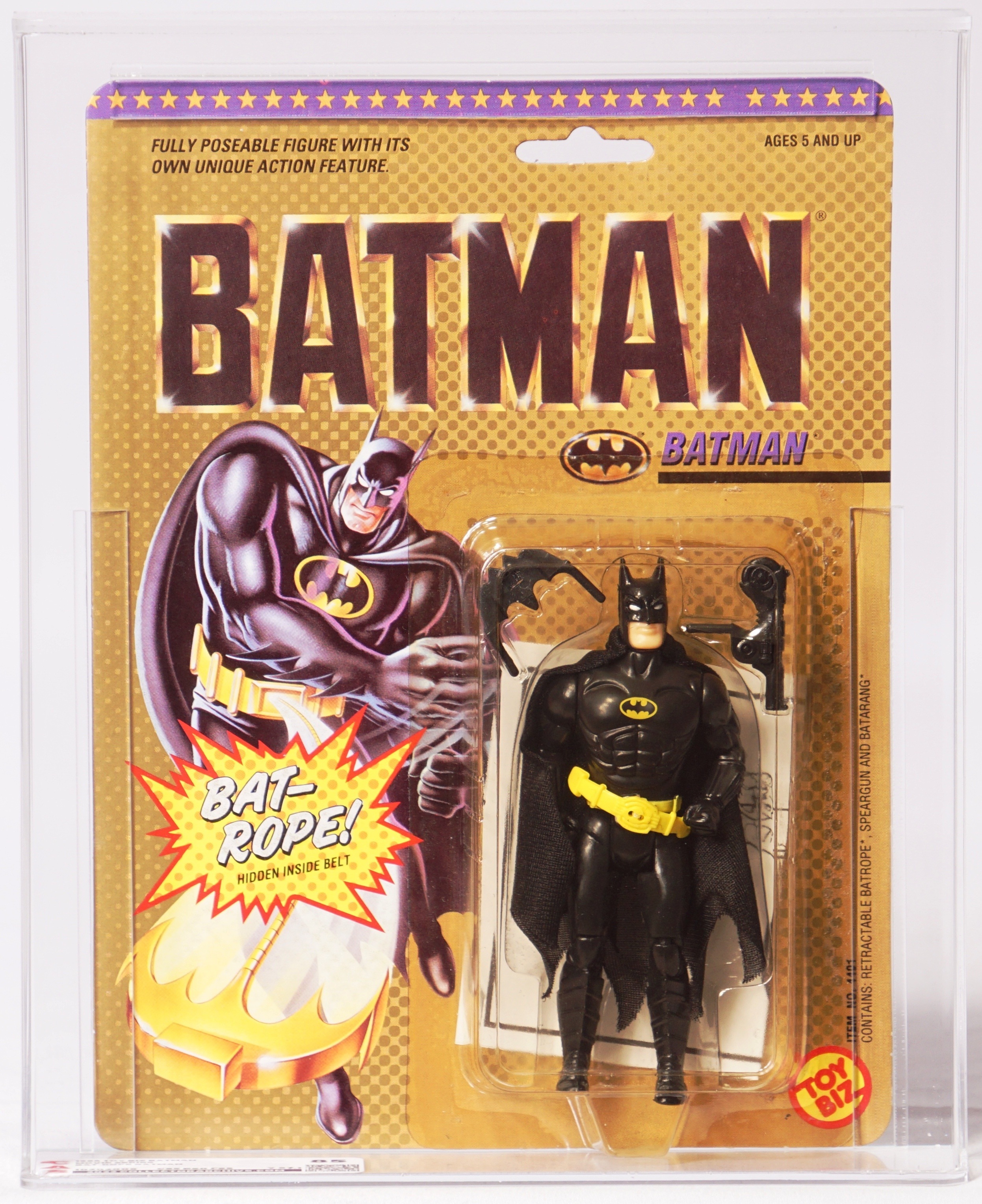 1989 Toy Biz Batman Carded Figure - Batman