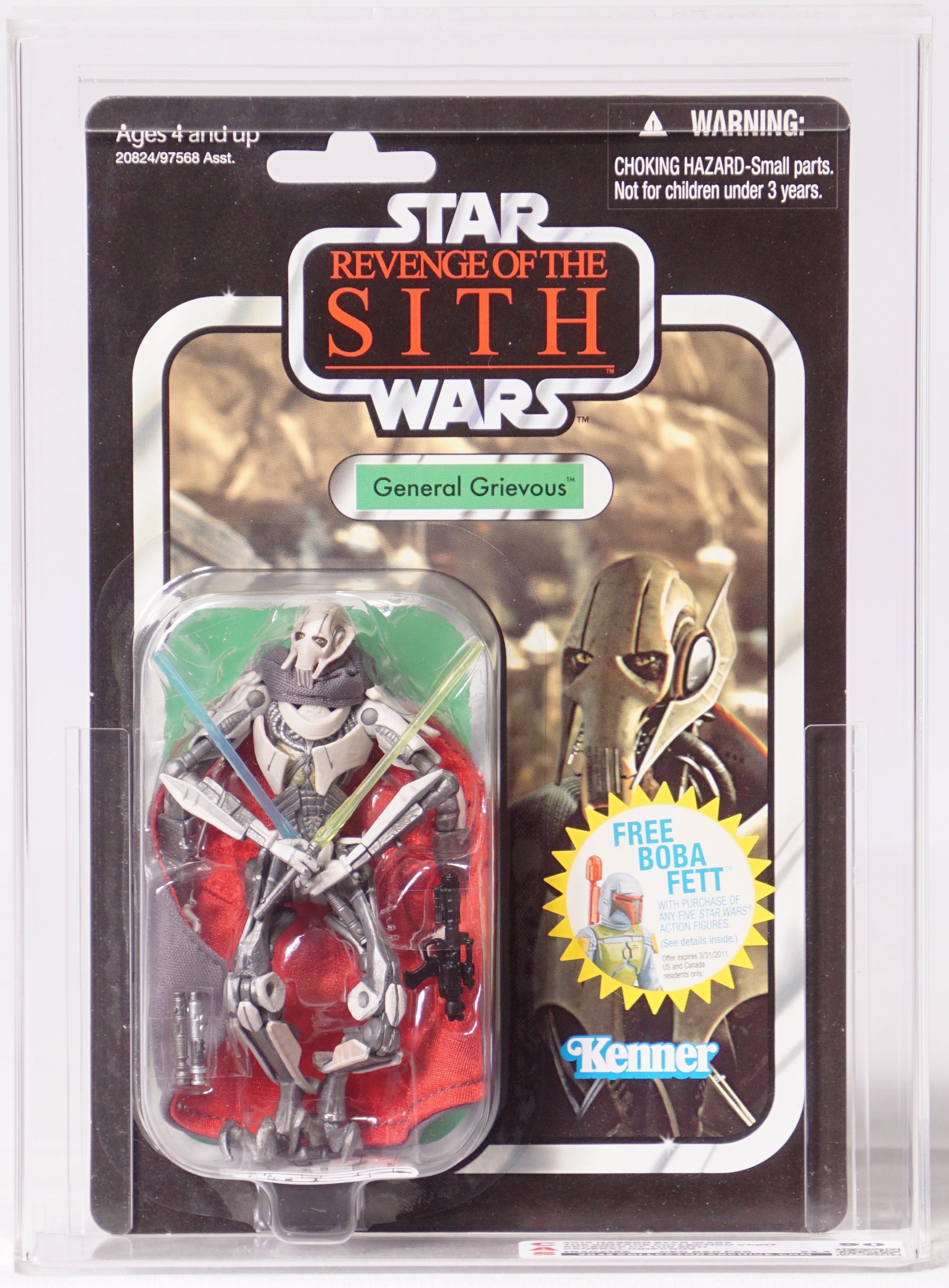 2010 Hasbro Star Wars Vintage Collection Carded Figure - VC17 General  Grievous