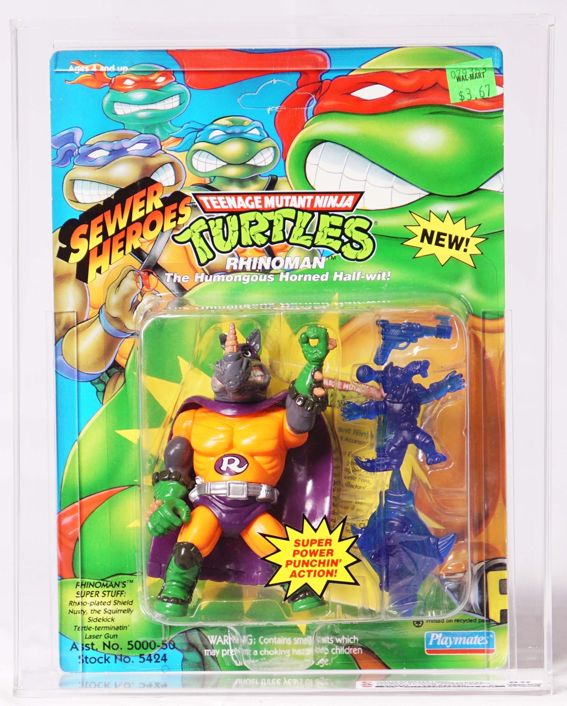 1993 Playmates Teenage Mutant Ninja Turtles Carded Action Figure ...