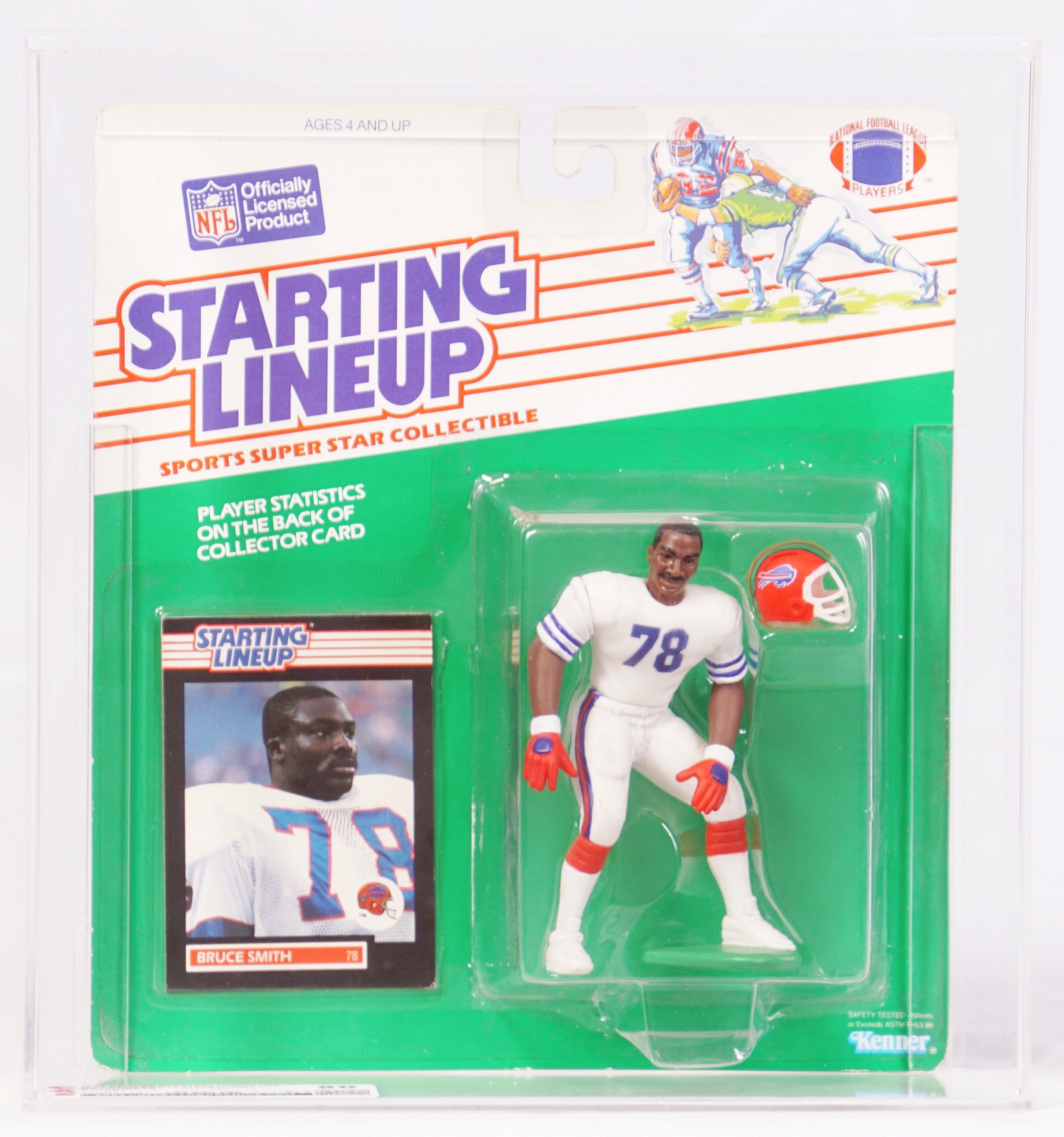 1988 Kenner Starting Lineup NFL Carded Sports Figure - Bruce Smith