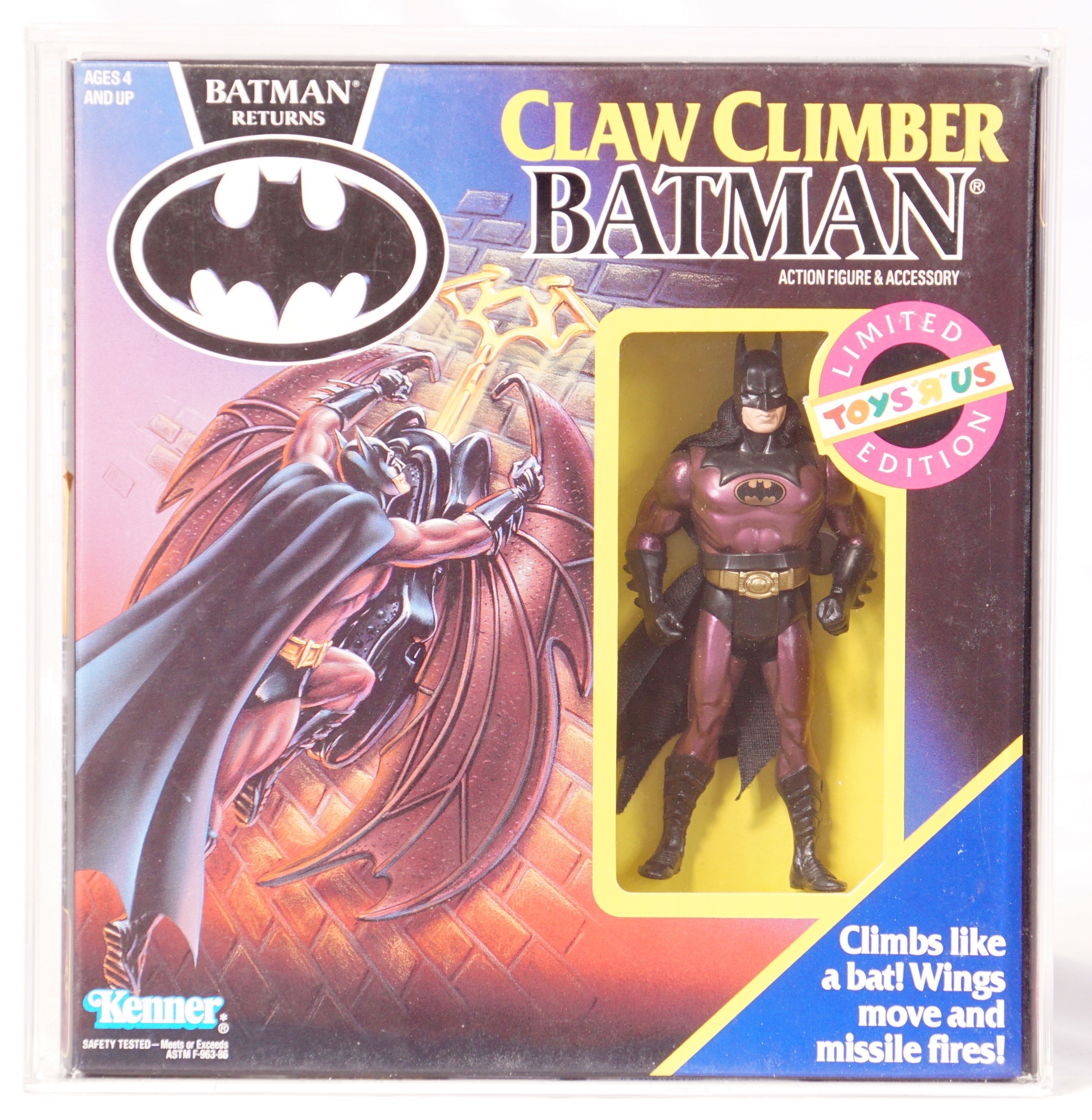 1991 Kenner Batman Returns Boxed Action Figure - Claw Climber Batman