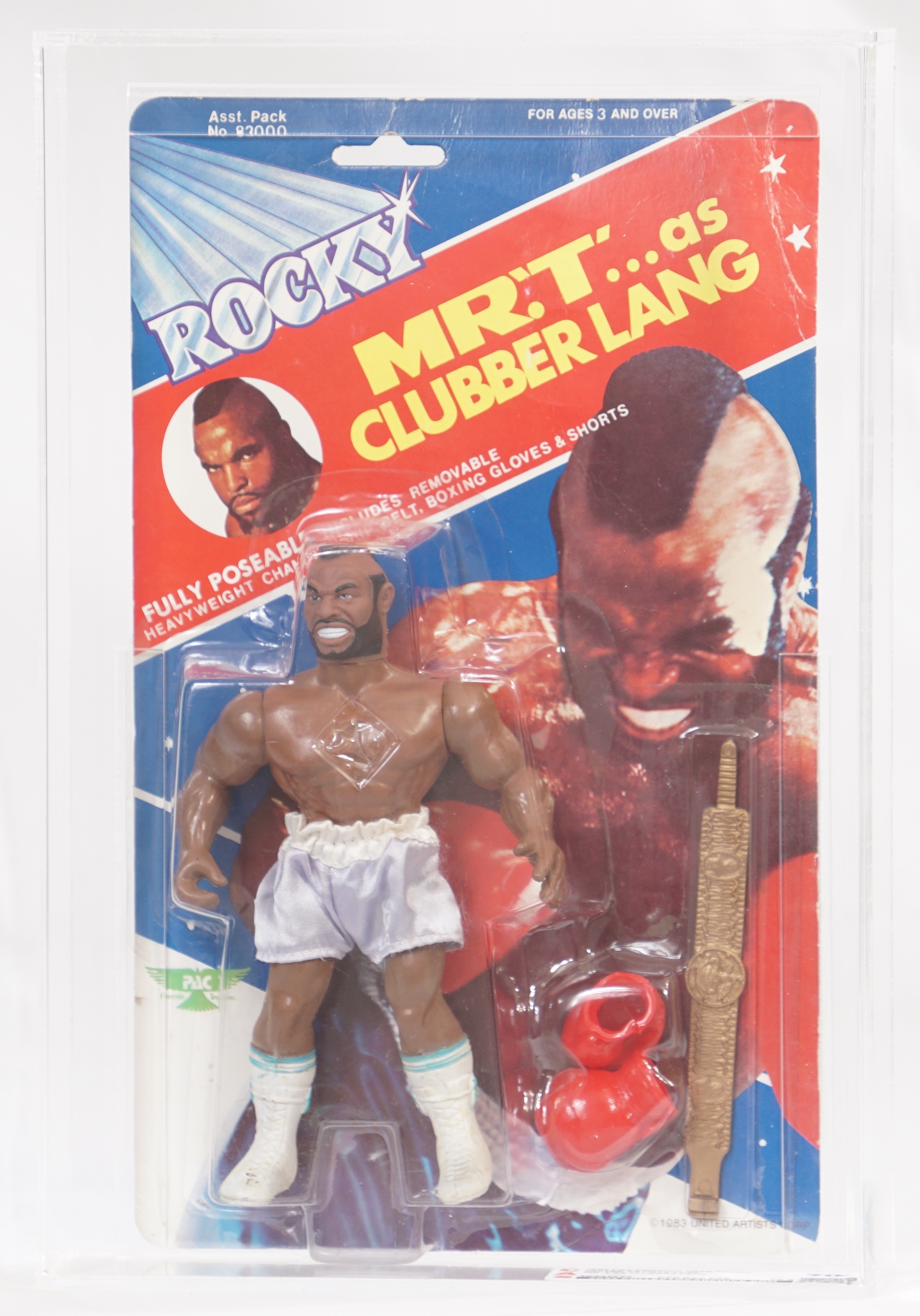 1983 Phoenix Toys Rocky Carded Action Figure - Mr. T as Clubber Lang