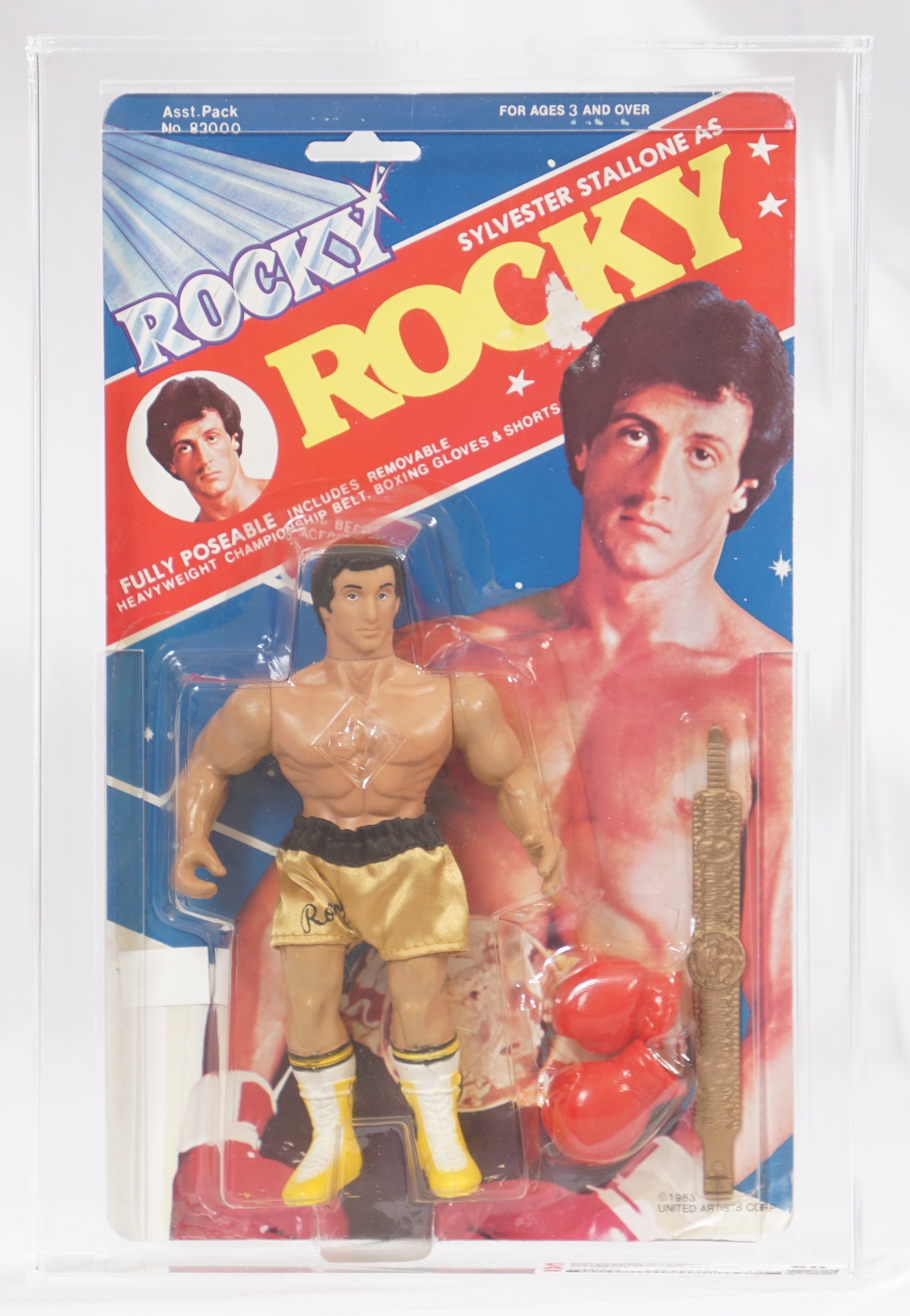 1983 Phoenix Toys Rocky Carded Action Figure - Rocky Balboa