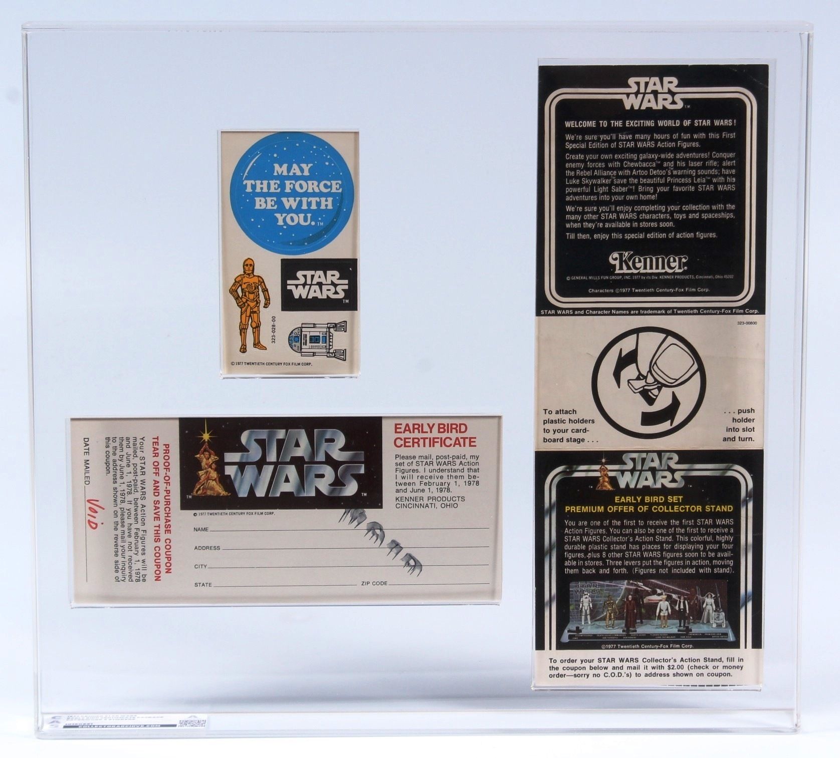 CUSTOM Star Wars Early Bird Certificate Package Paperwork