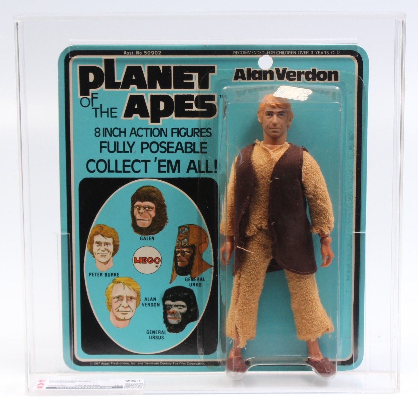 1974 Mego Planet of the Apes Carded Action Figure - Alan Verdon