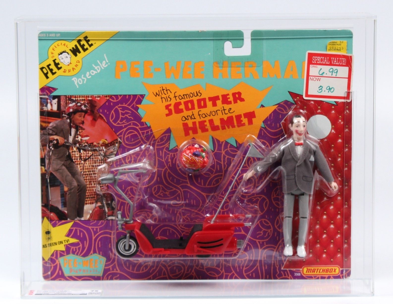 1988 Matchbox Pee-Wee's Playhouse Carded Playset - Pee-Wee