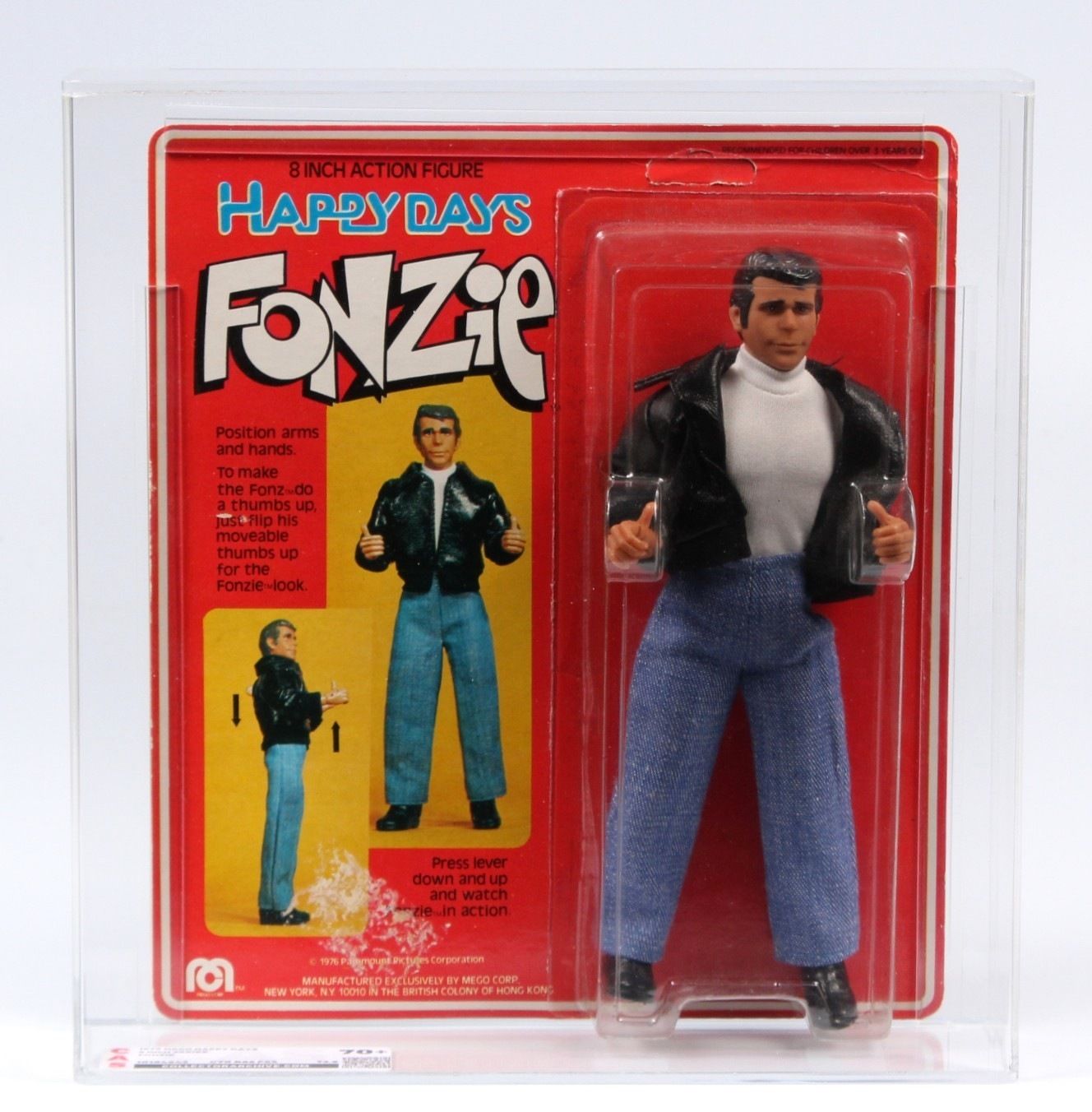 1976 Mego Happy Days Carded Action Figure - Fonzie