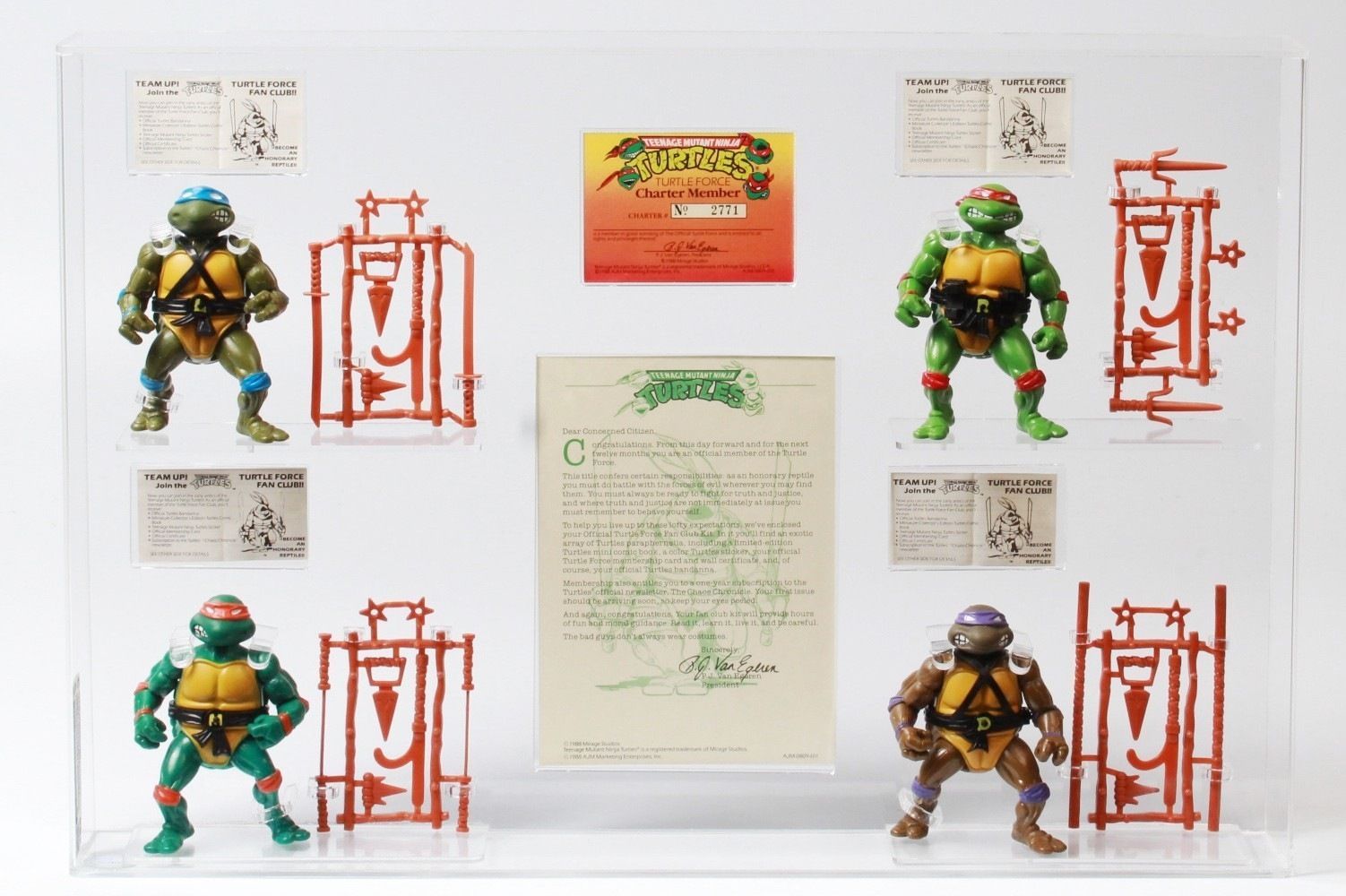 CUSTOM 1988 Playmates Teenage Mutant Ninja Turtles Softhead 4pc