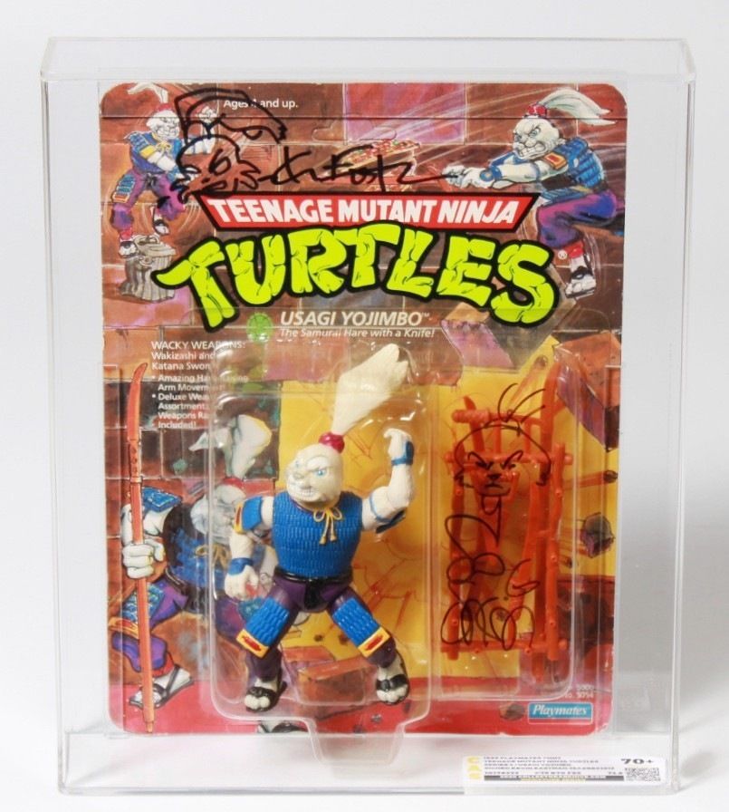 CUSTOM 1989 Playmates Teenage Mutant Ninja Turtles Carded Action