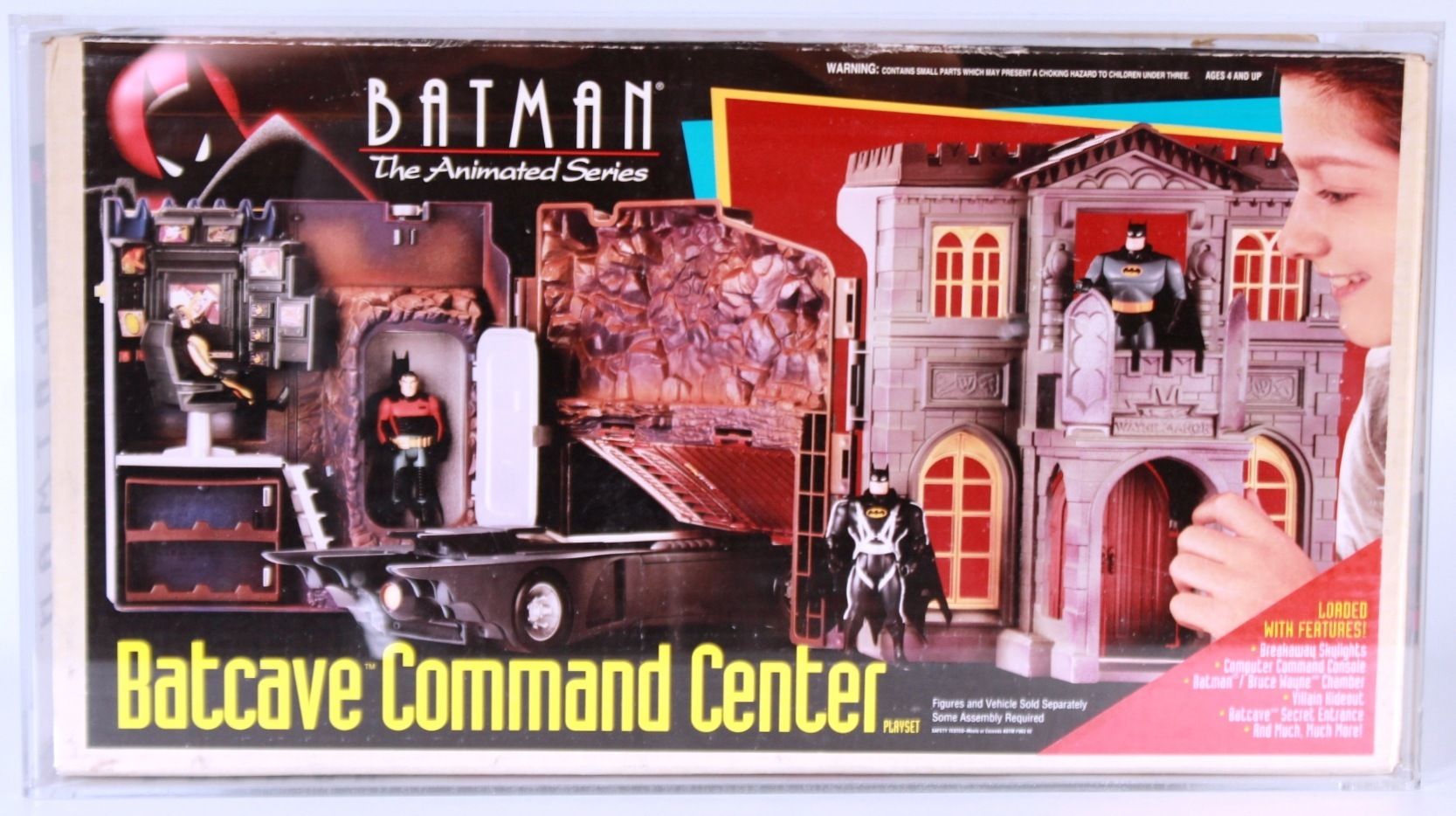 1993 Batman The Animated Series Boxed Playset Batcave Command Center