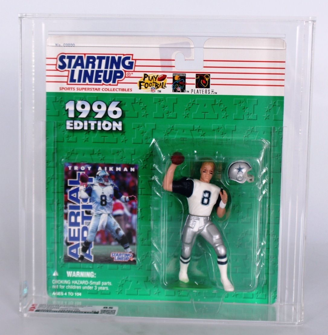 1996 Kenner Starting Lineup NFL Carded Sports Figure - Troy Aikman