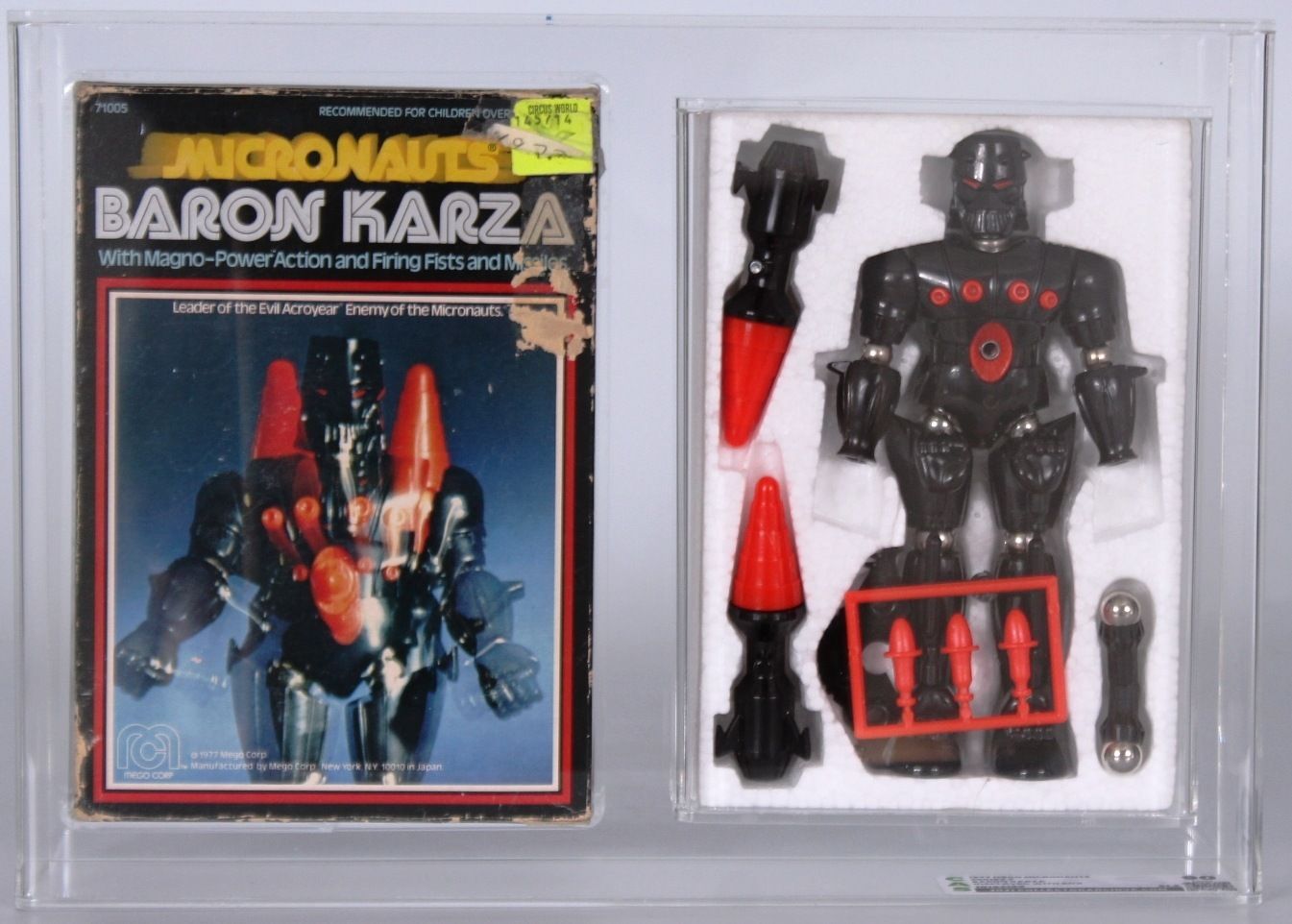 CUSTOM 1977 Mego Micronauts Boxed Action Figure - Baron Karza