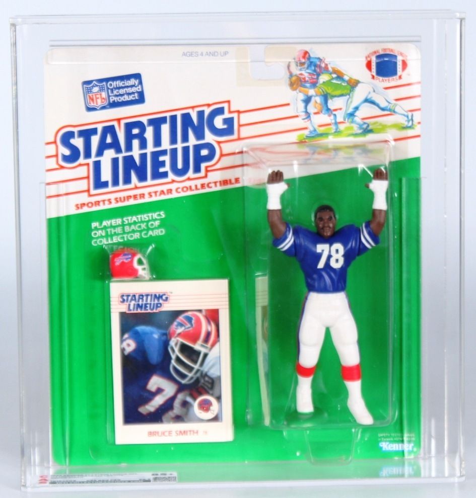 1988 Kenner Starting Lineup NFL Carded Sports Figure - Bruce Smith