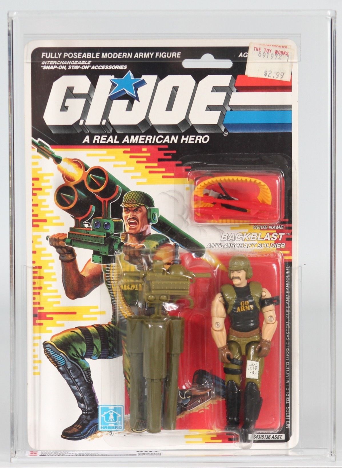 1989 Hasbro G.I. Joe Carded Action Figure - Backblast