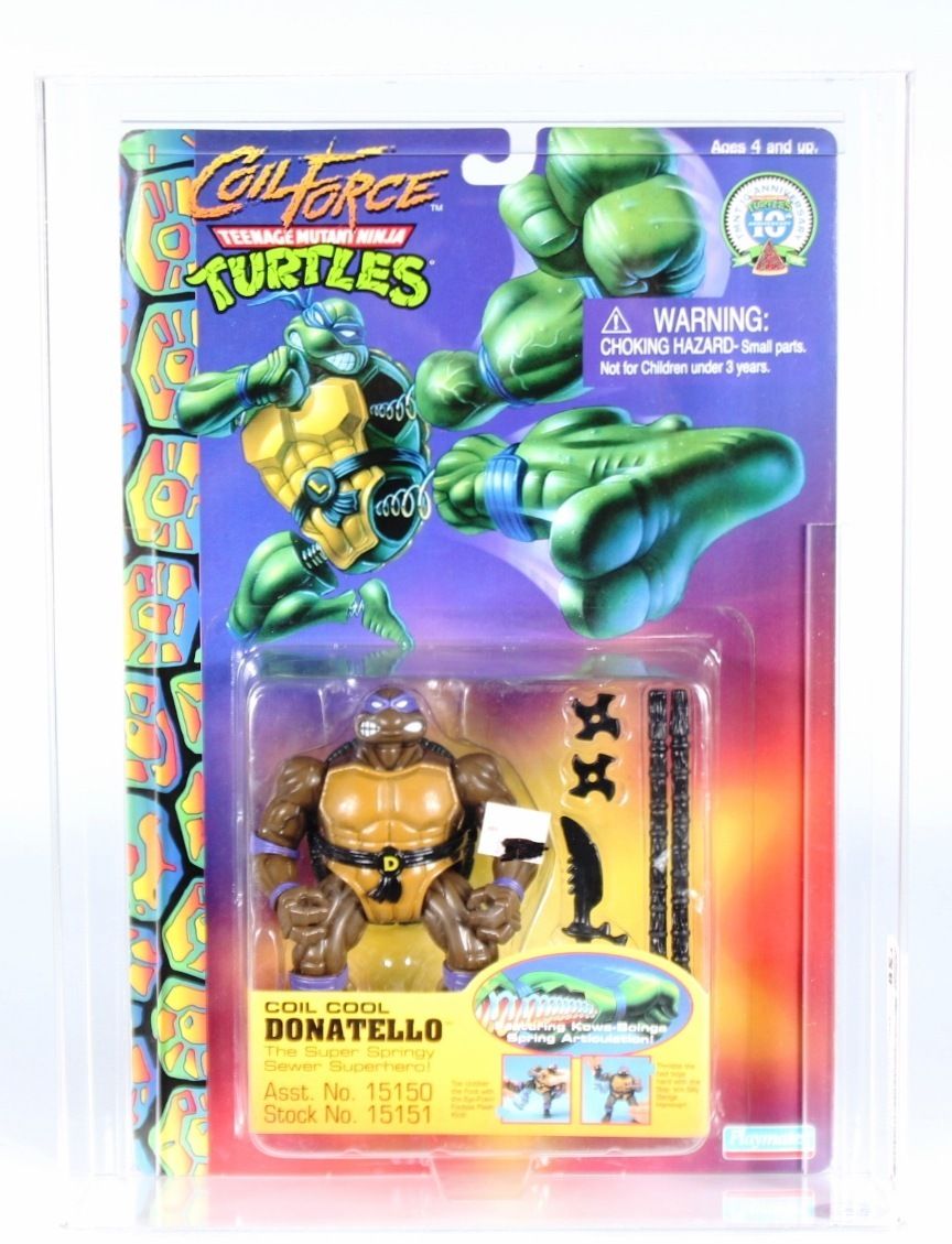 ニンジャタートルズ　Coil Cool Donatello 1997 Playmates Teenage Mutant Ninja Turtles Coil Force Carded