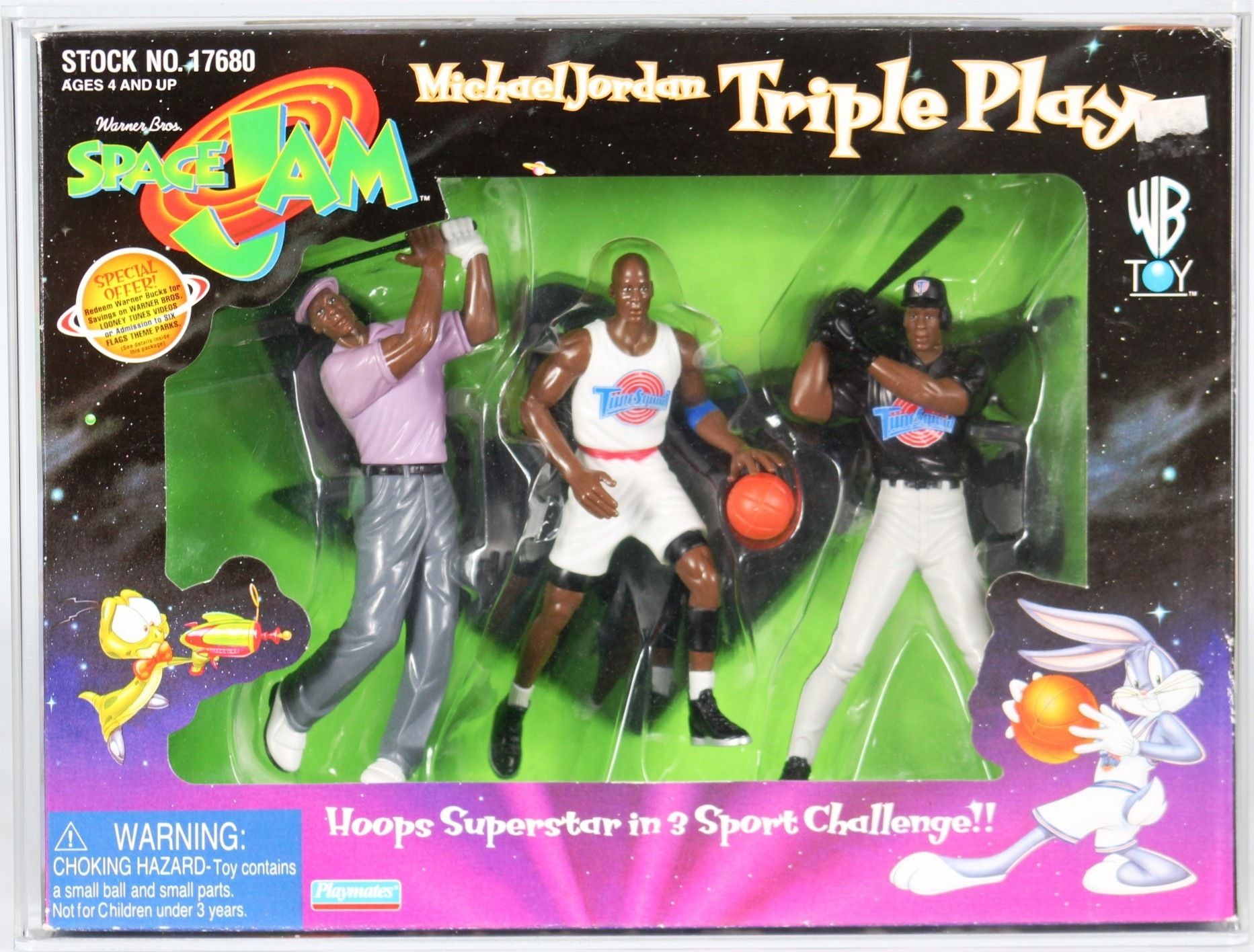 1996 Playmates WB Toy Space Jam Boxed Action Figure - Michael