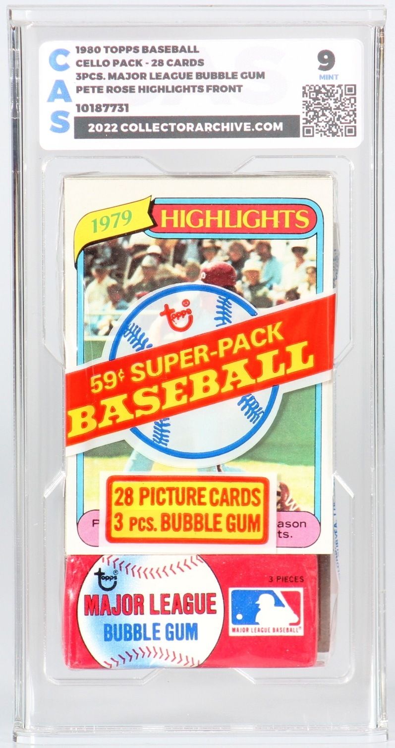 Vieilles cartes de baseball - Paquets non ouverts dans une