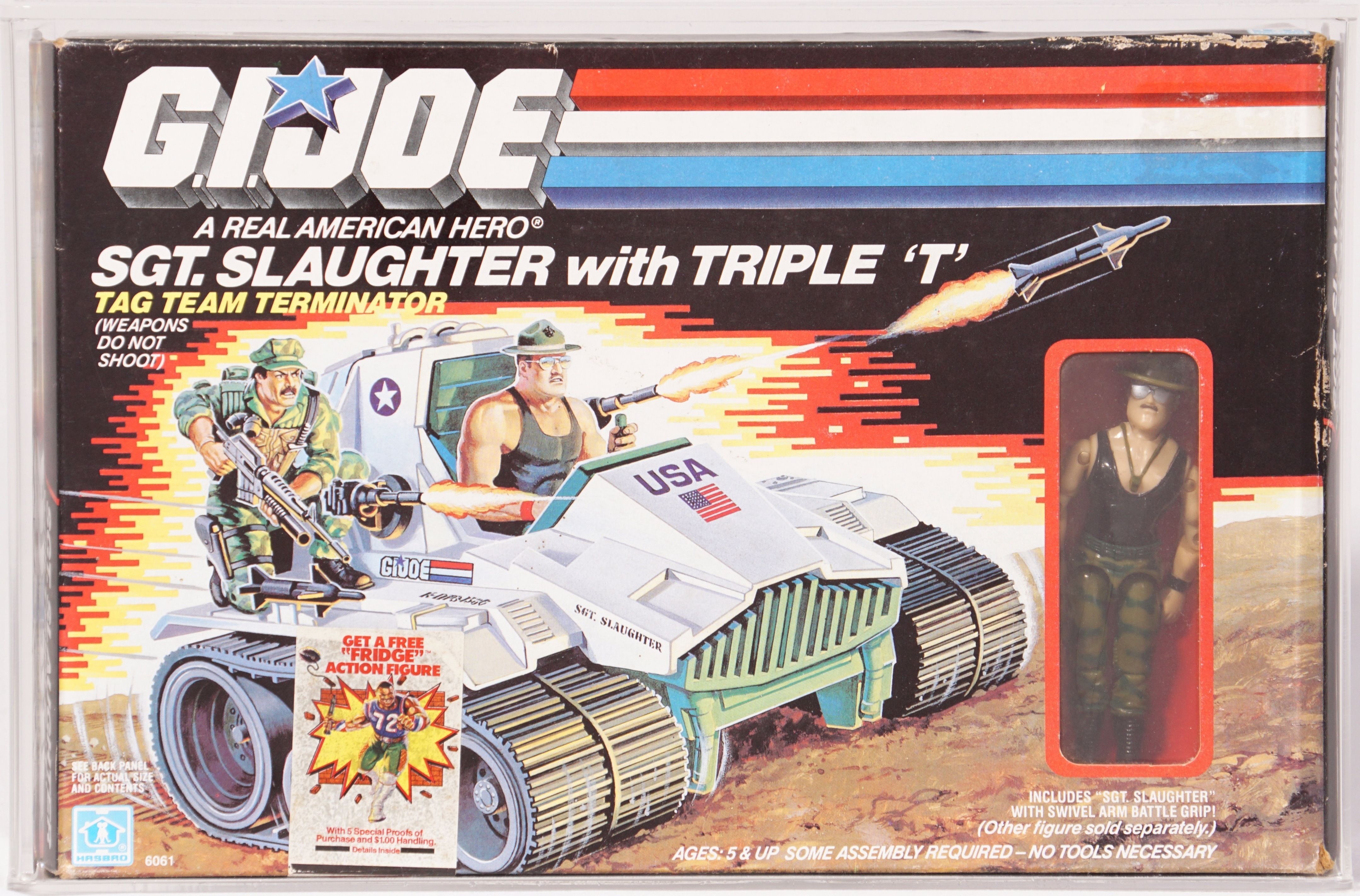 1986 Hasbro G.I. Joe Boxed Vehicle - Sgt. Slaughter with Triple T