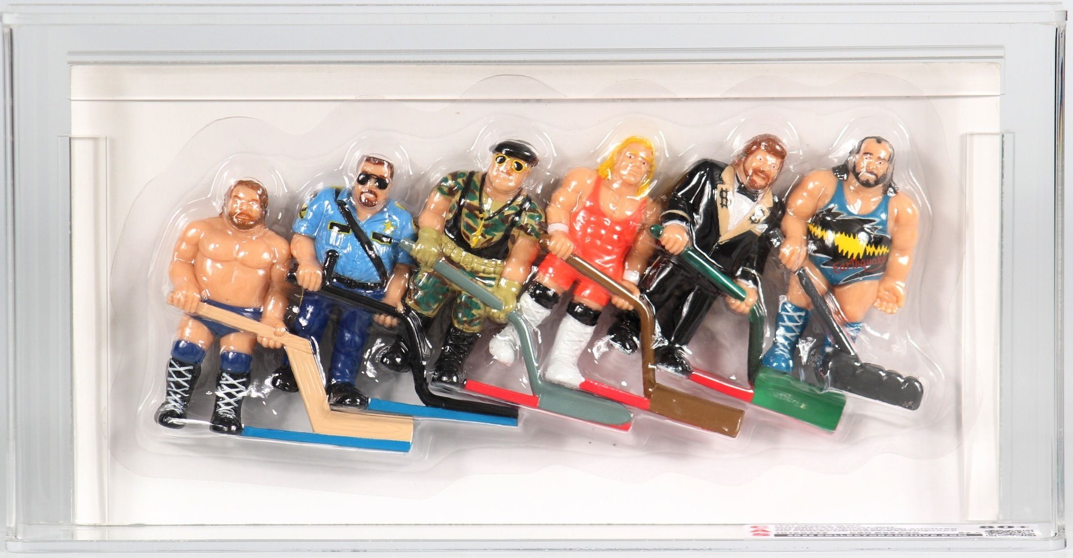 1991 Remco WWF Superstars Shoot-out Carded Hockey Players - Jim