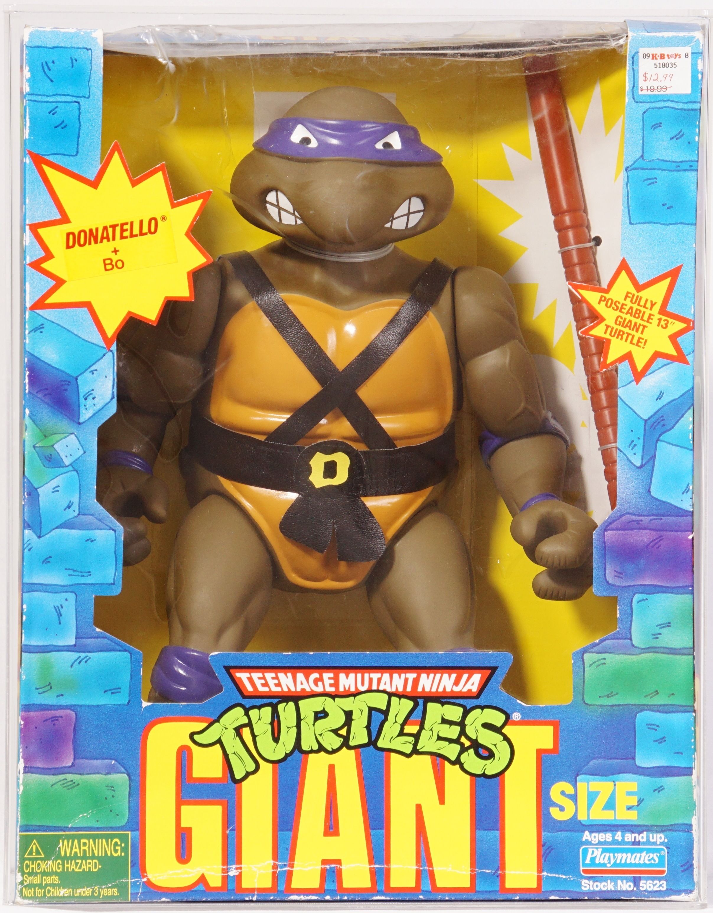 TMNT ドナテロ フィギュア 当時物 箱付 1998 Playmates Teenage Mutant Ninja Turtles Boxed Giant Size
