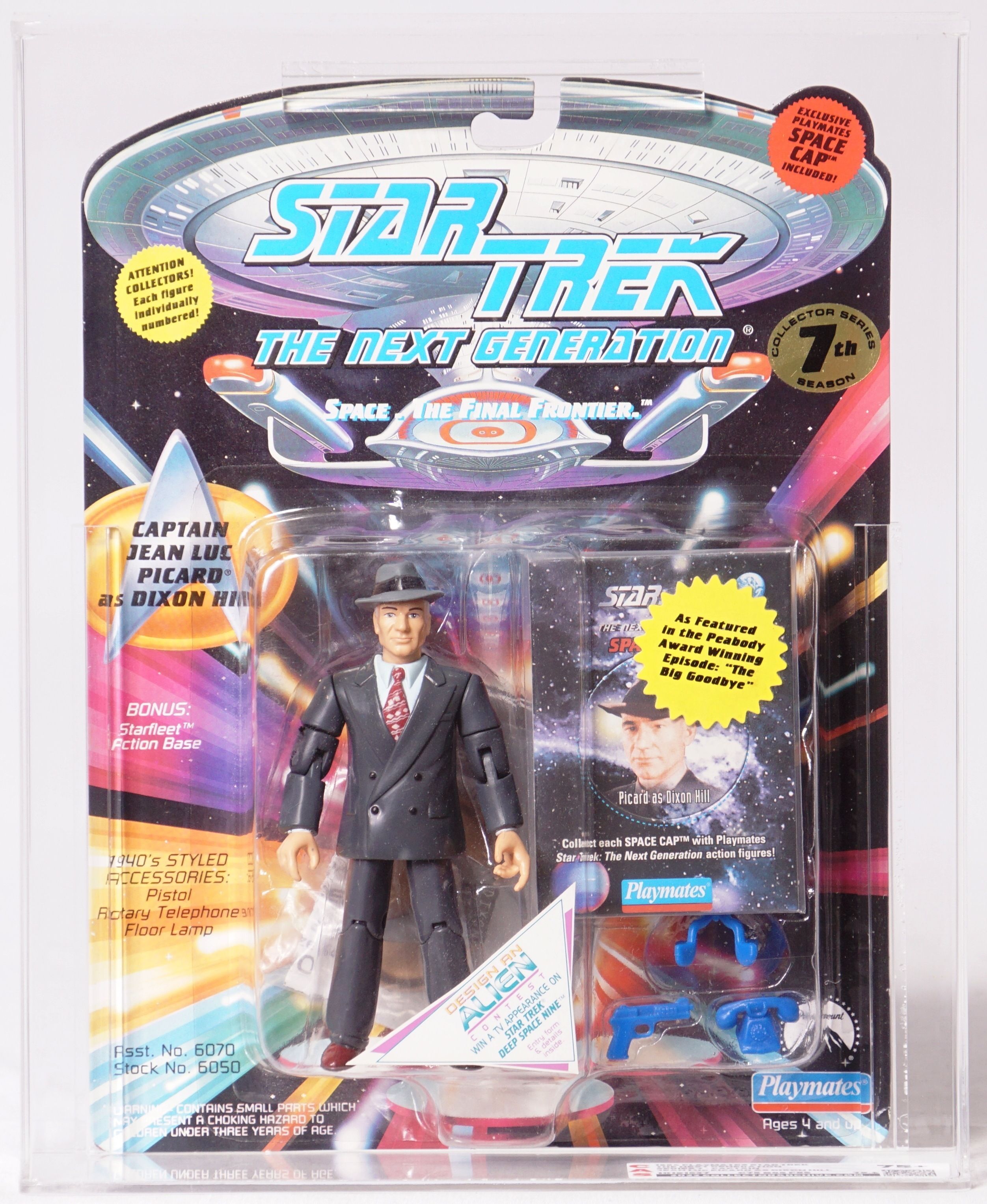 1994 Playmates Star Trek TNG Carded Action Figure Captain Jean