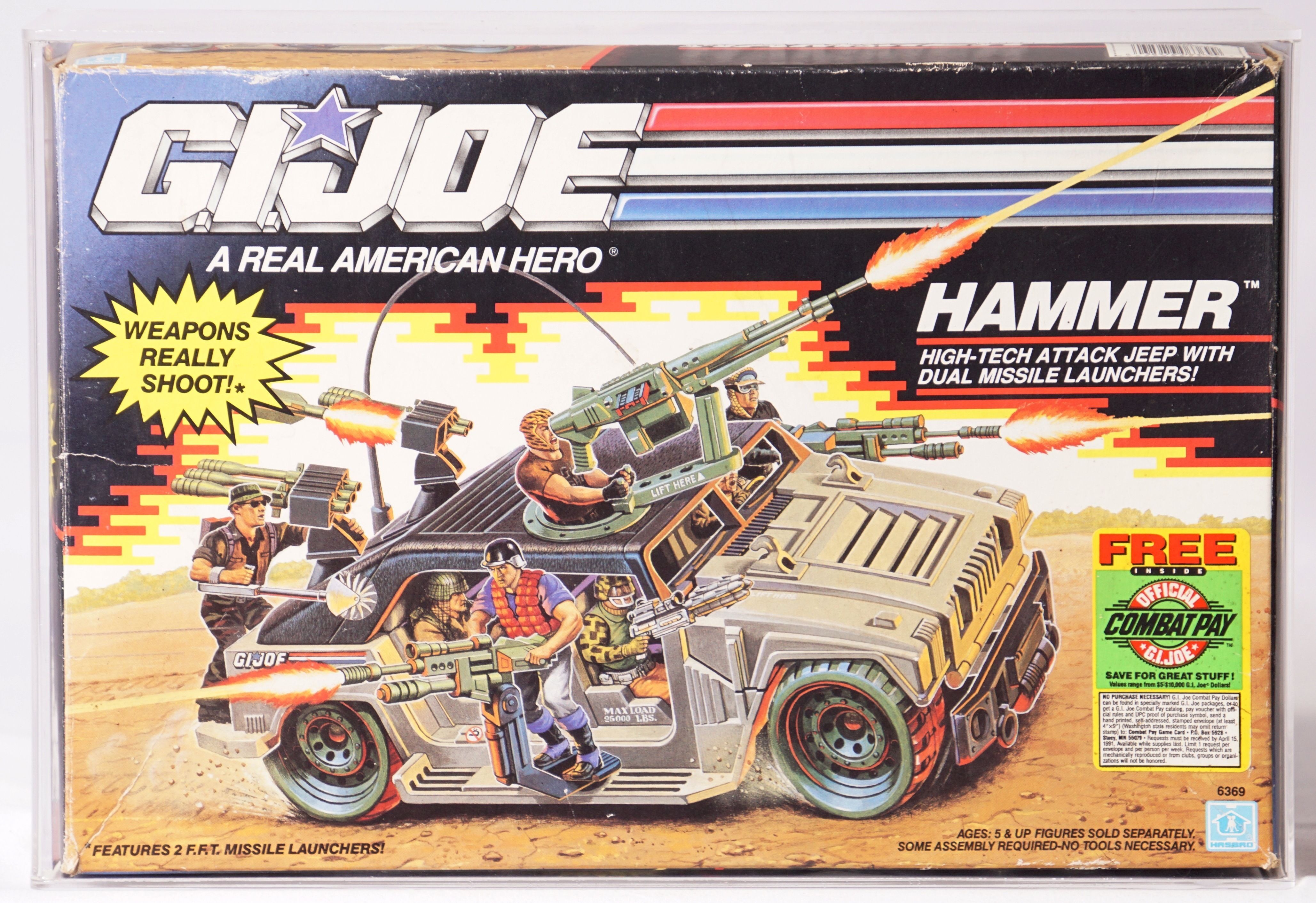 CUSTOM 1990 Hasbro G.I. Joe Boxed Vehicle - Hammer