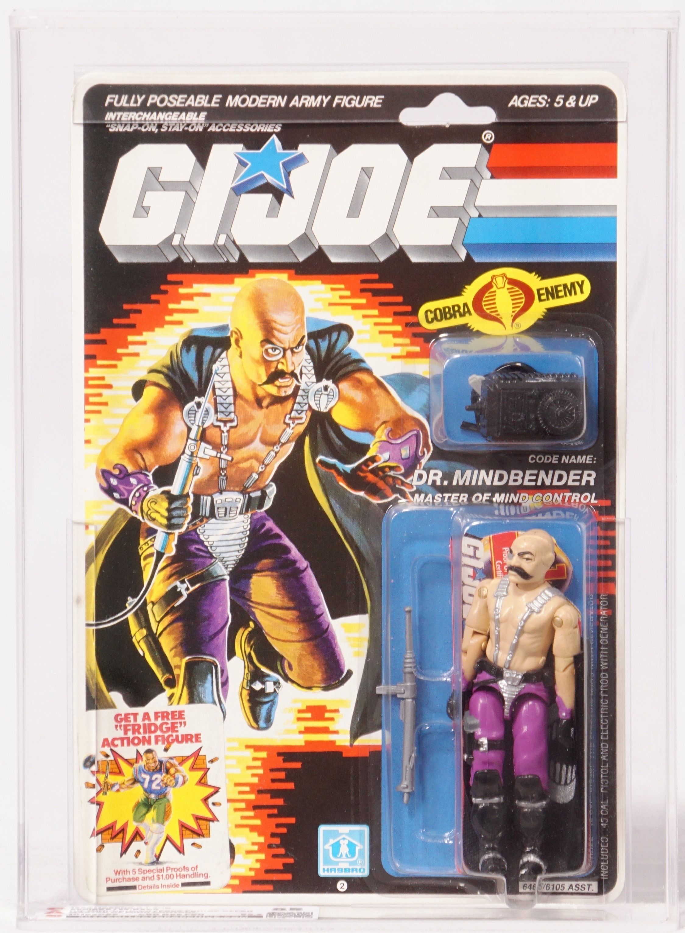 1986 Hasbro G.I. Joe Carded Action Figure - Dr. Mindbender