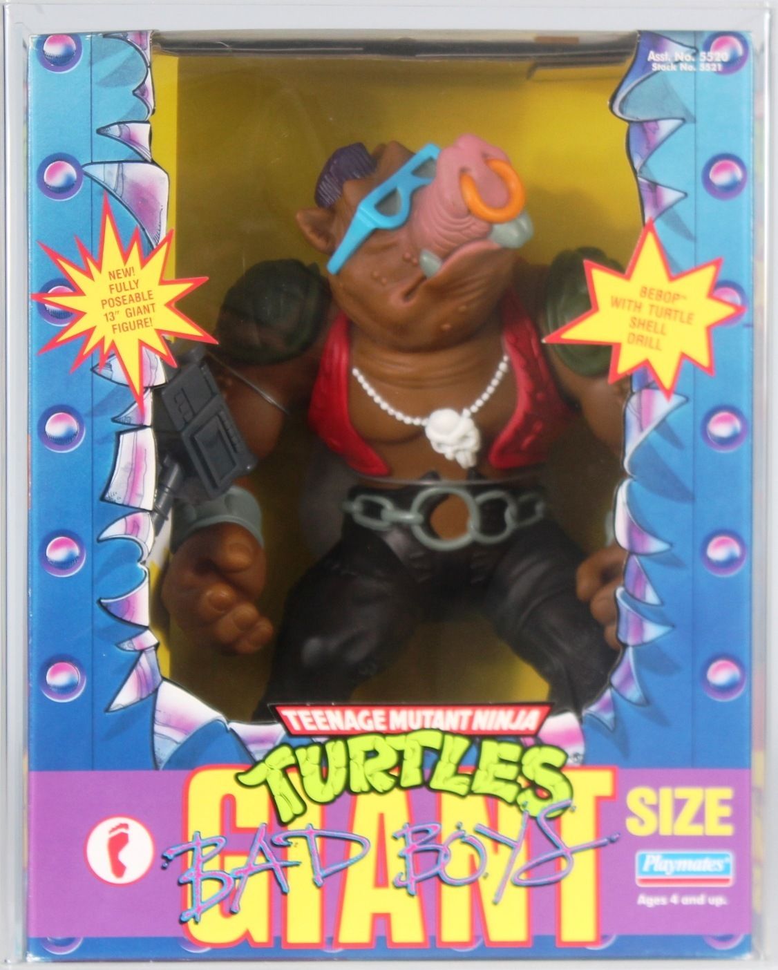 1991 Playmates Teenage Mutant Ninja Turtles Boxed Giant Size